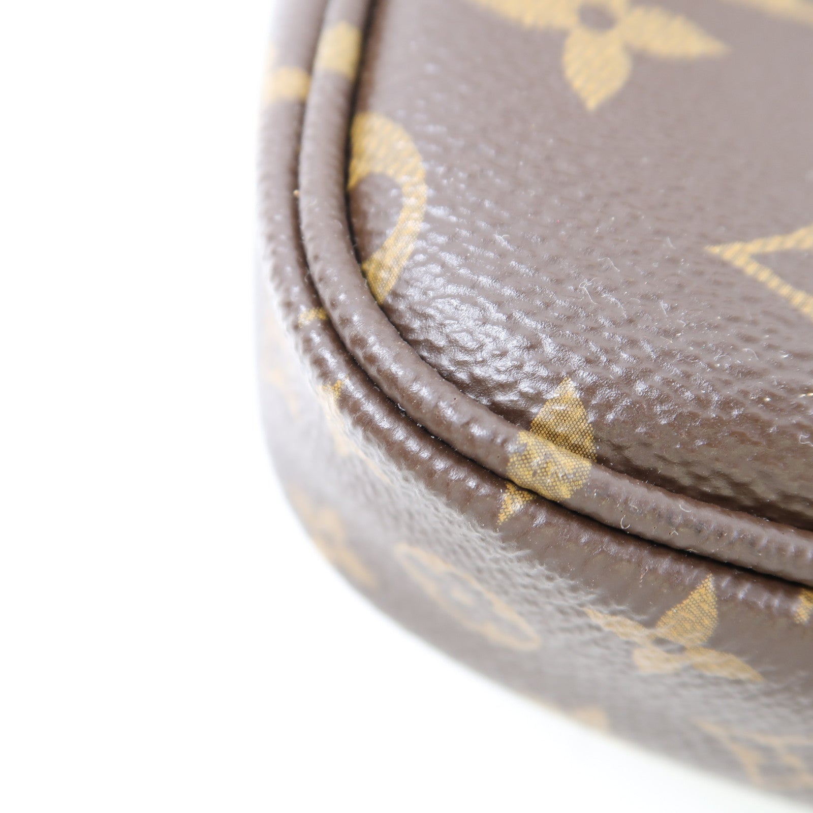 LOUIS VUITTON Monogram POCHETTE ACCESSOILES 金扣肩背袋啡色