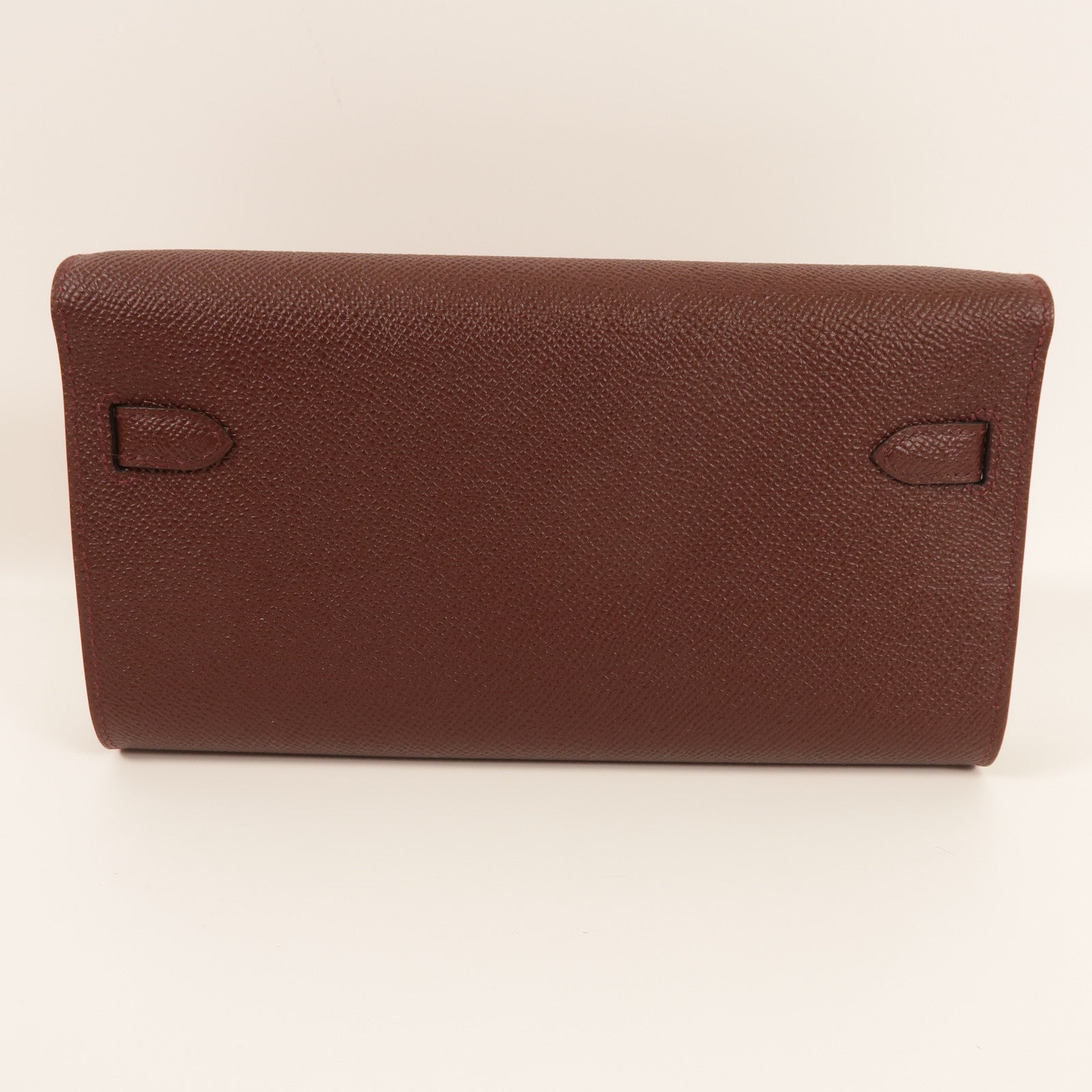 HERMES Epsom皮革Kelly To Go金扣肩背袋57/Bordeaux