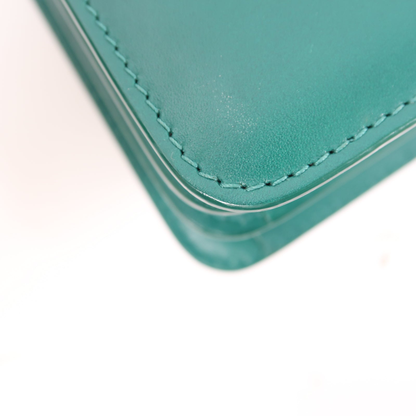 BVLGARI 【激減優惠】牛皮皮革/魔鬼魚皮革Serpenti Forever金扣手挽肩背兩用袋綠色