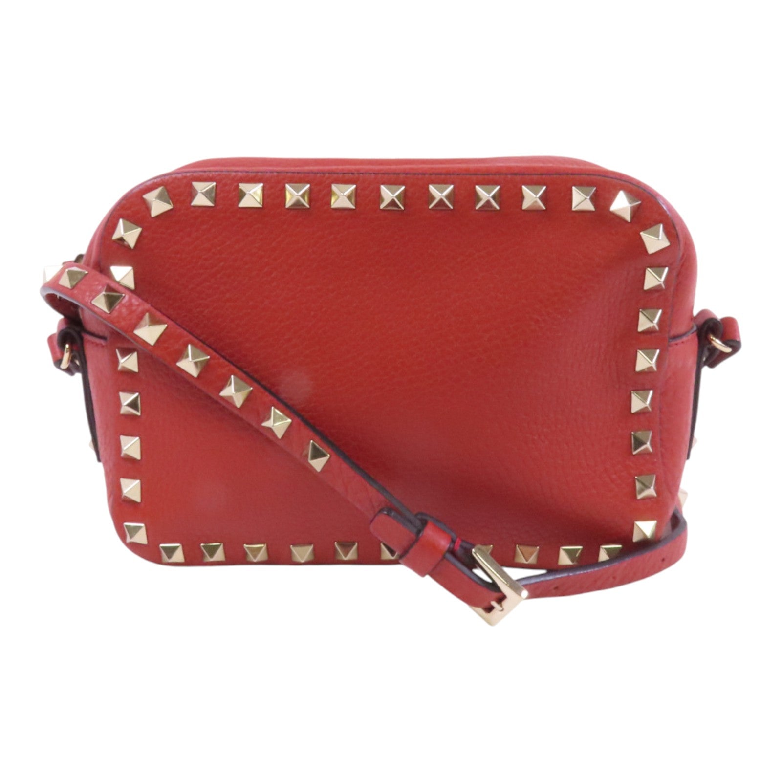 Valentino 牛皮皮革RockStuds金扣肩背袋