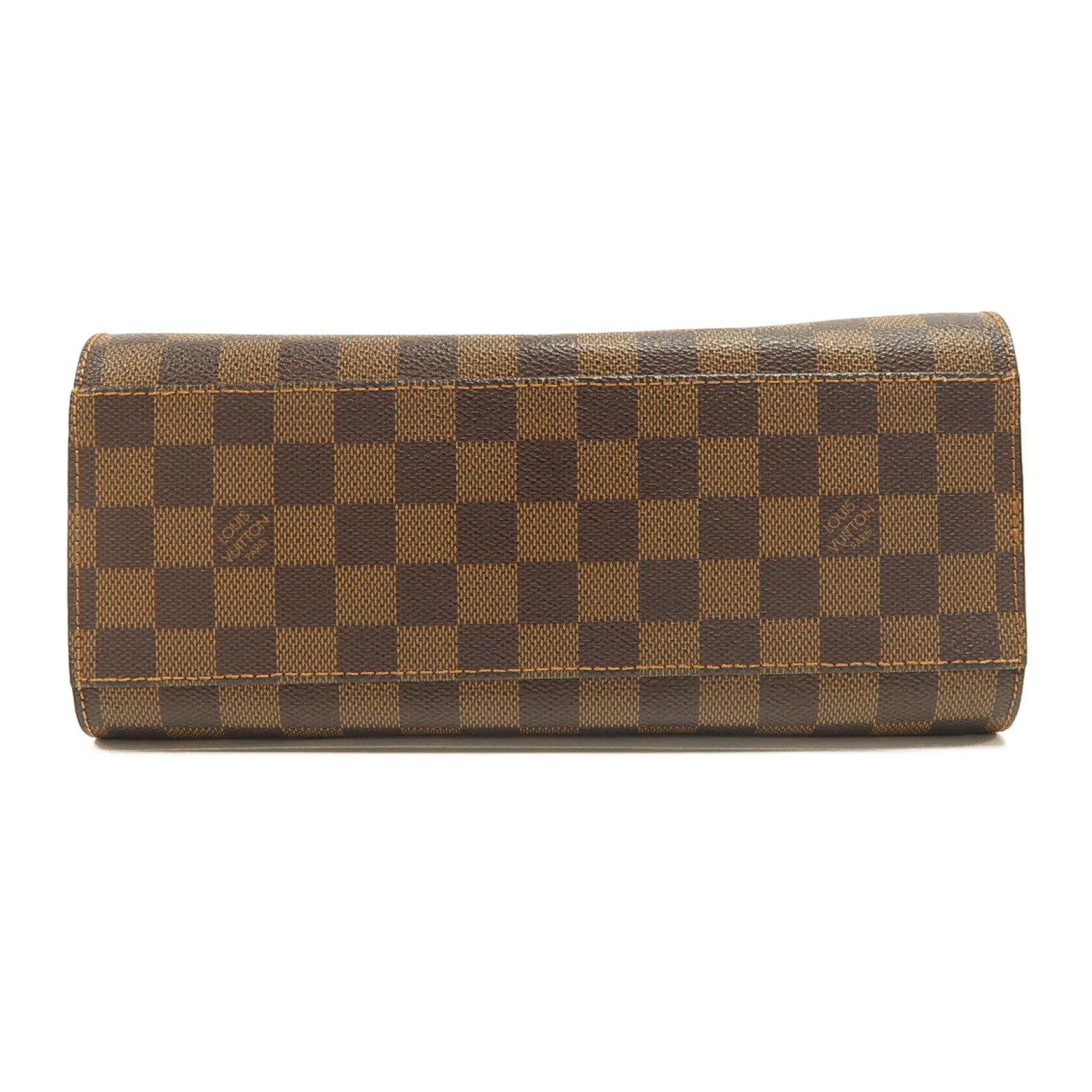 LOUIS VUITTON 【激減優惠】Damier Ebene Triana金扣手挽袋啡色