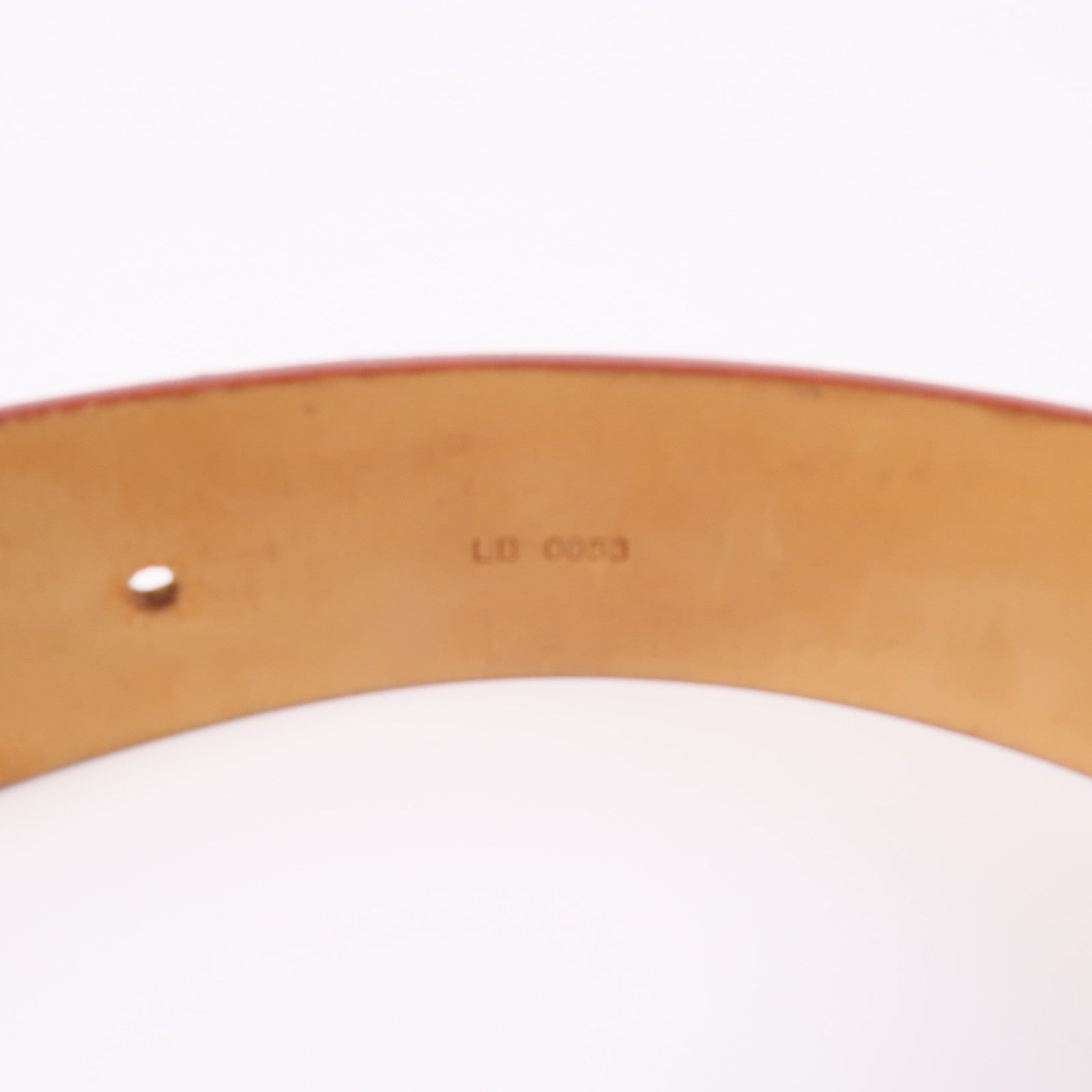 LOUIS VUITTON Monogram Multicolore Belt 70cm金扣皮帶白色