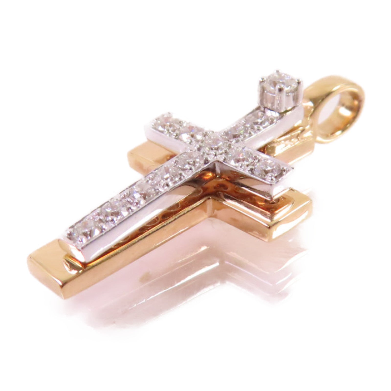 JEWELRY 18K白金Diamond Pendant Top 0.29ct鑽石吊墜