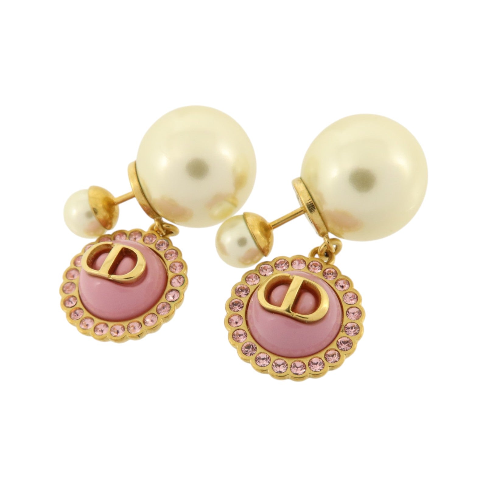 Dior 金屬/PVC Tribales Earrings耳環