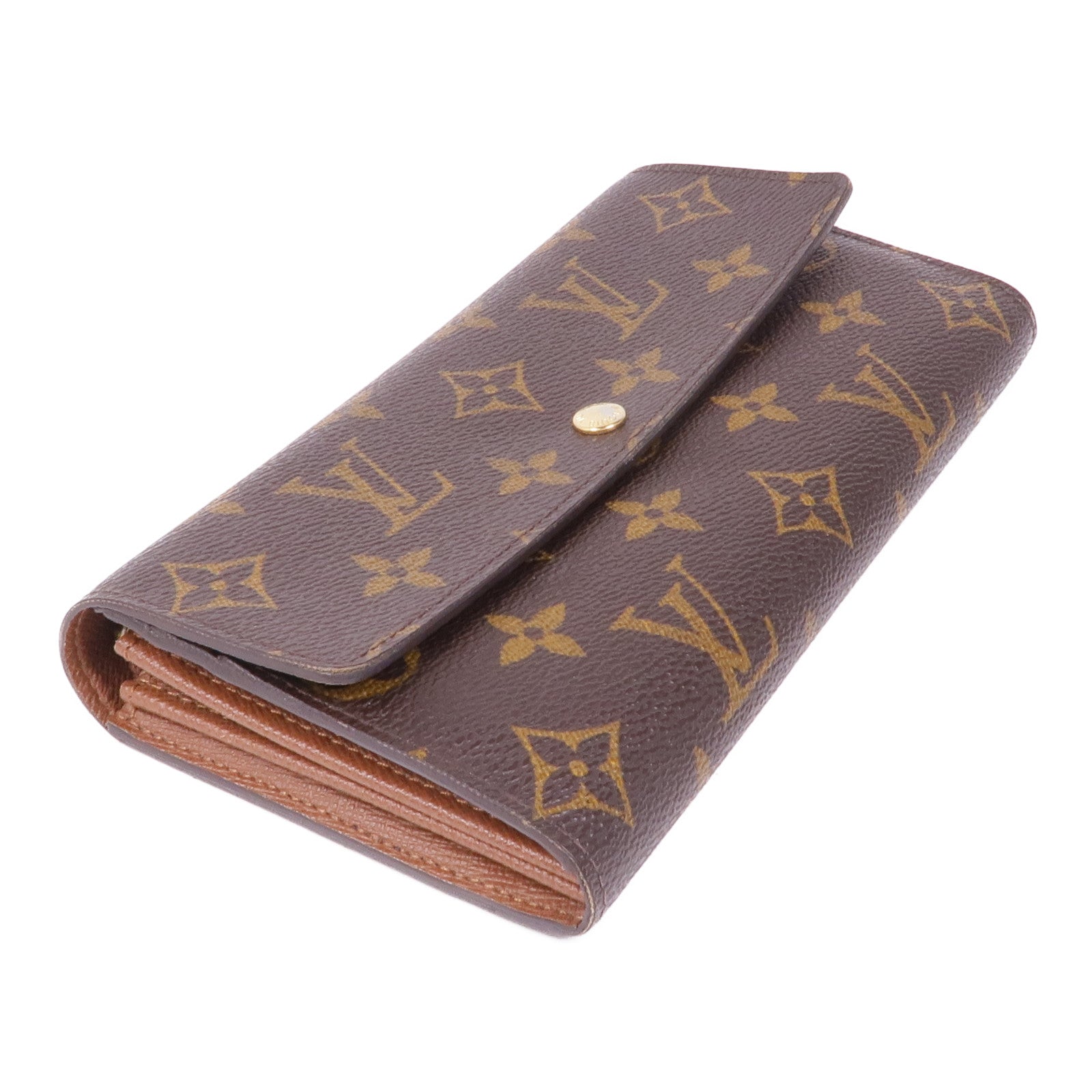 LOUIS VUITTON 【激減優惠】Monogram Portefeuille Sarah金扣長錢包
