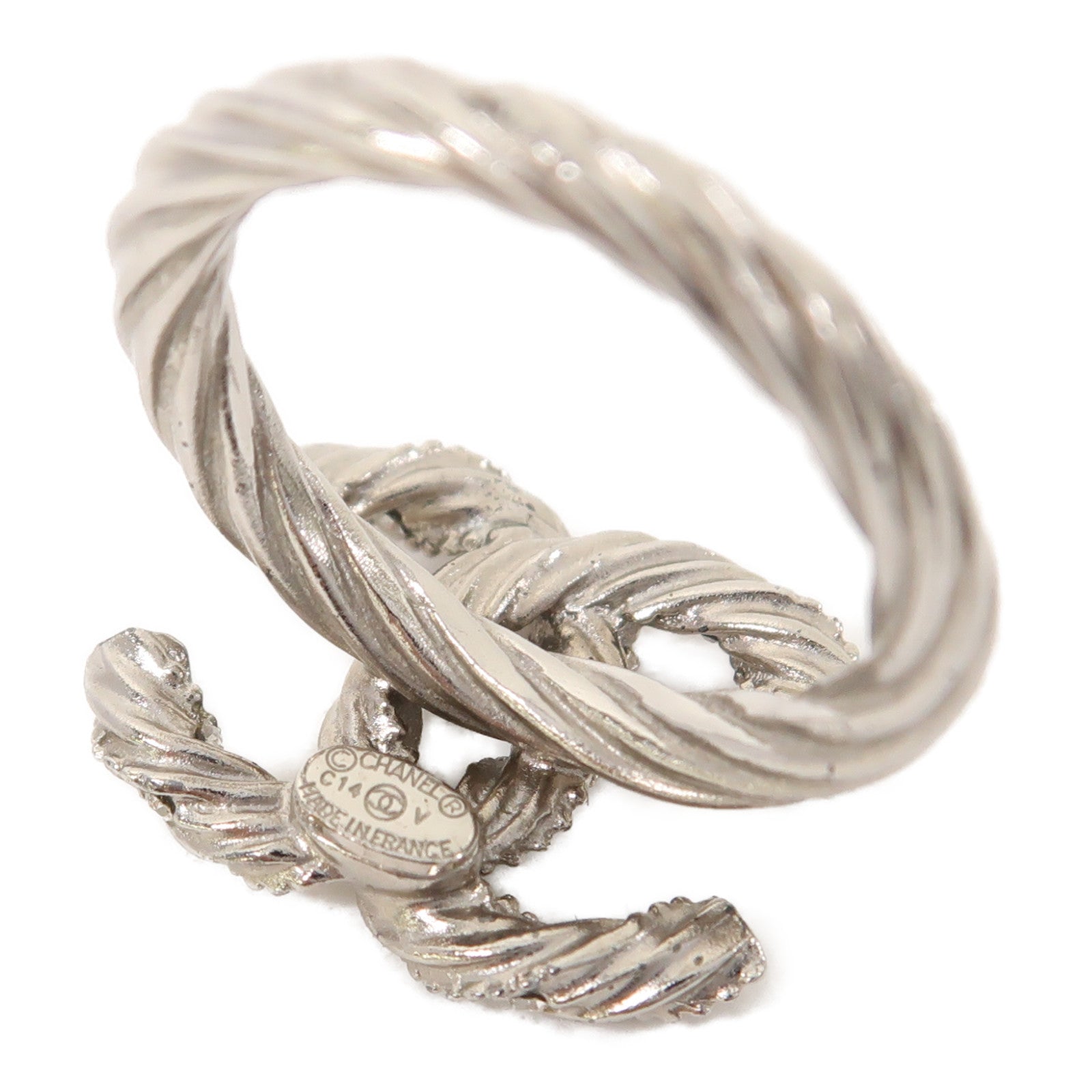 CHANEL 金屬CC Logo Ring戒指US#6