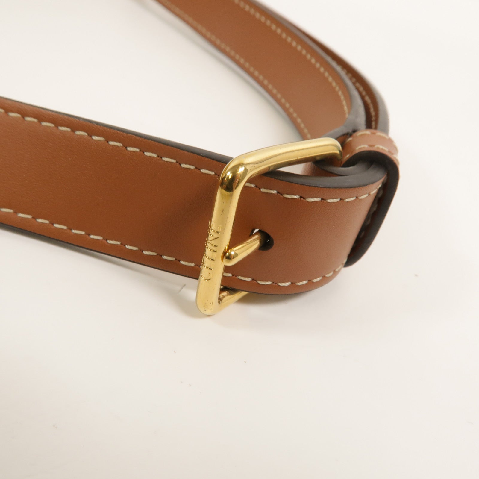 CELINE Raffia/牛皮皮革Small Bucket Cuir Triomphe肩背袋