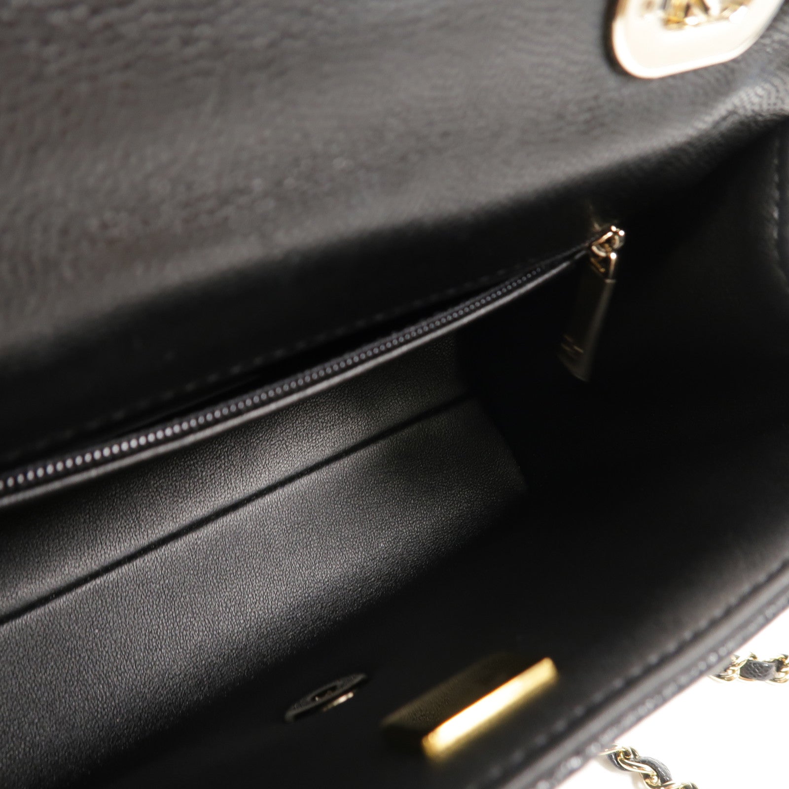 CHANEL 牛皮皮革Top Handle Handbag鏈帶手挽肩背兩用袋