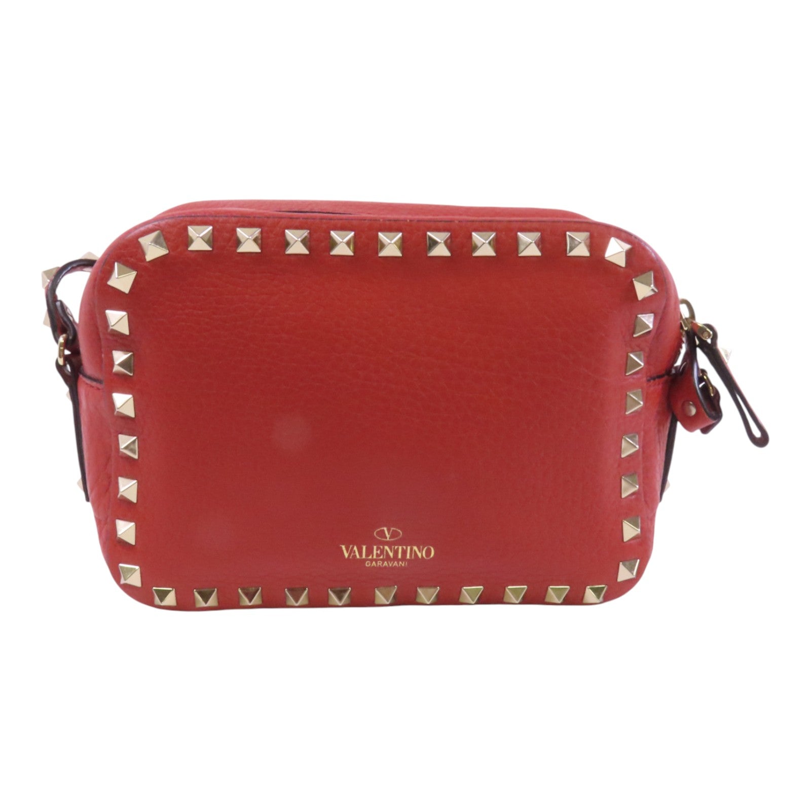 Valentino 牛皮皮革RockStuds金扣肩背袋