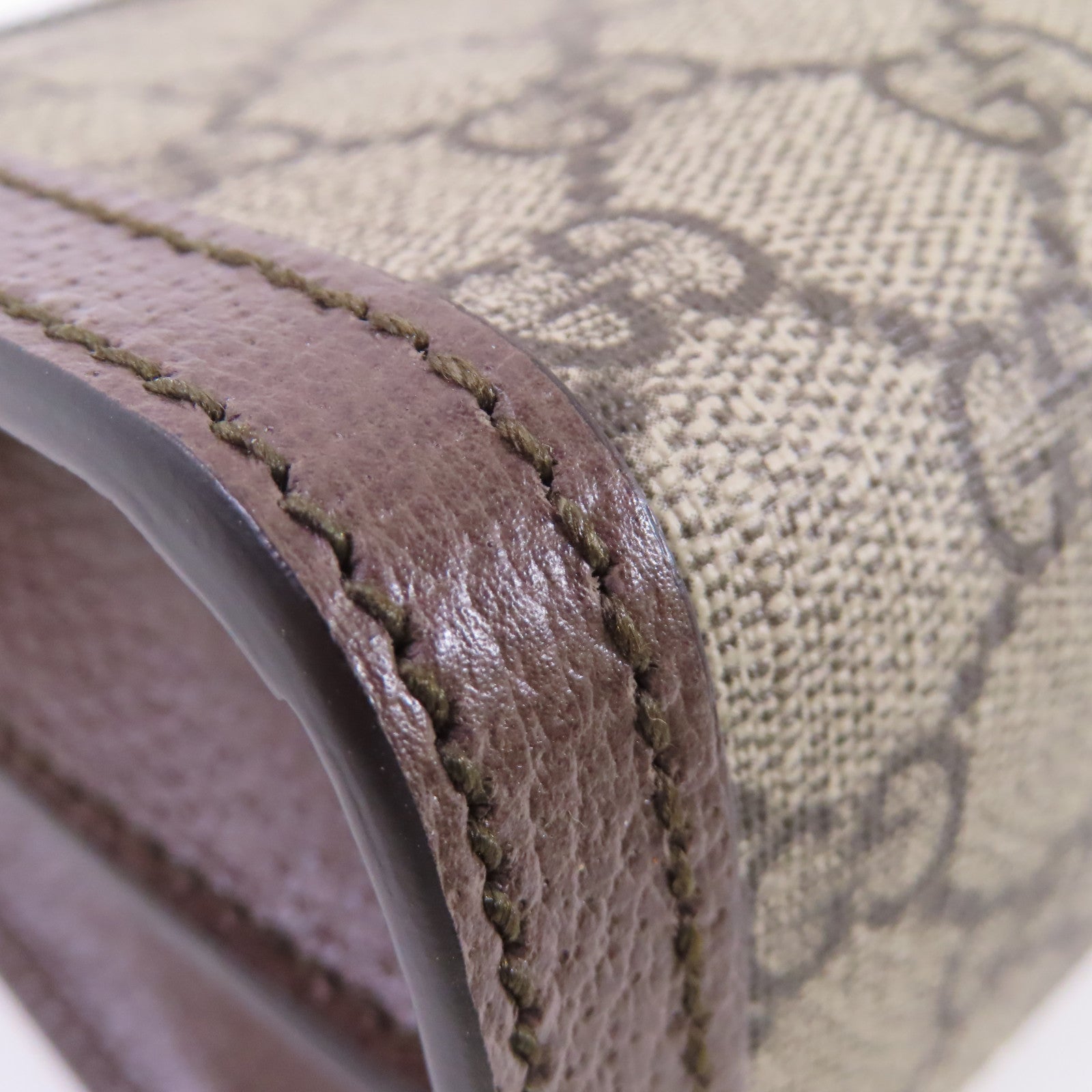 GUCCI 塗層帆布GG Supereme Shoulder Bag金扣肩背袋啡色