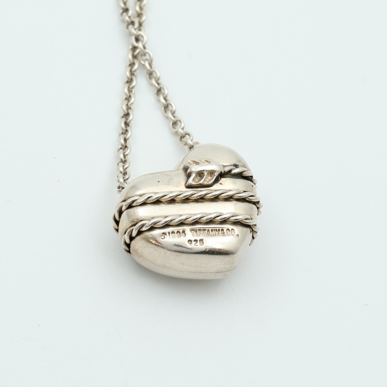 TIFFANY＆CO 925純銀Heart Necklace項鍊