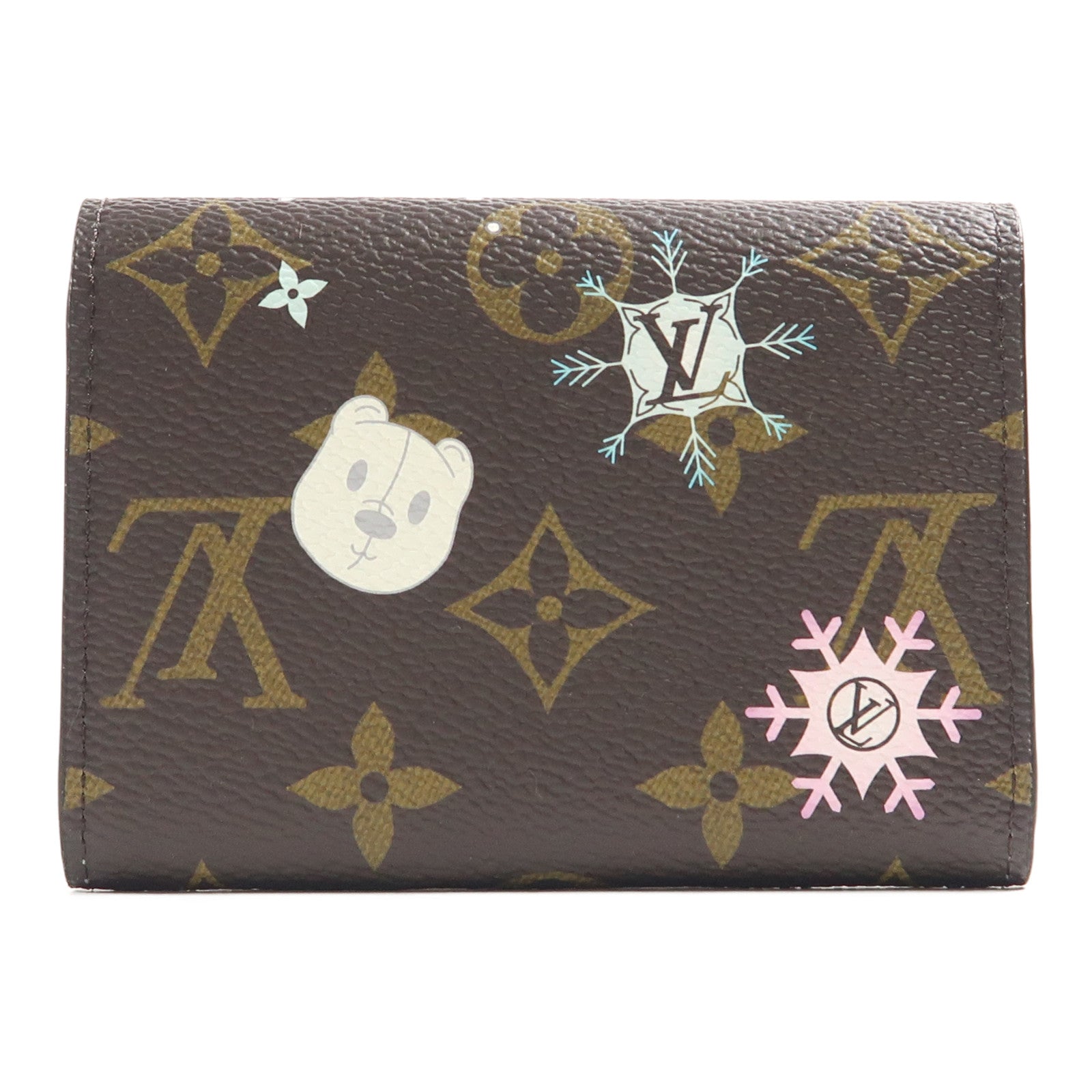 LOUIS VUITTON Monogram Rosalie Coin Purse金扣零錢包棕色