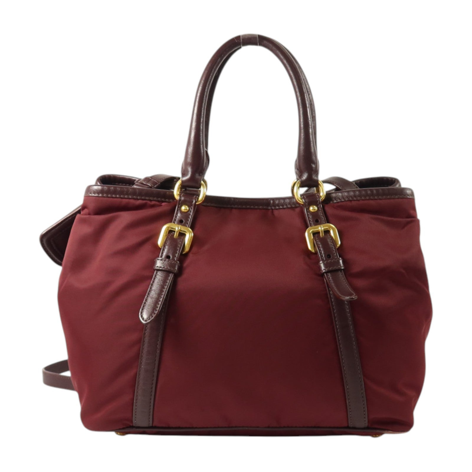 PRADA 尼龍2Way Shoulder金扣肩背袋