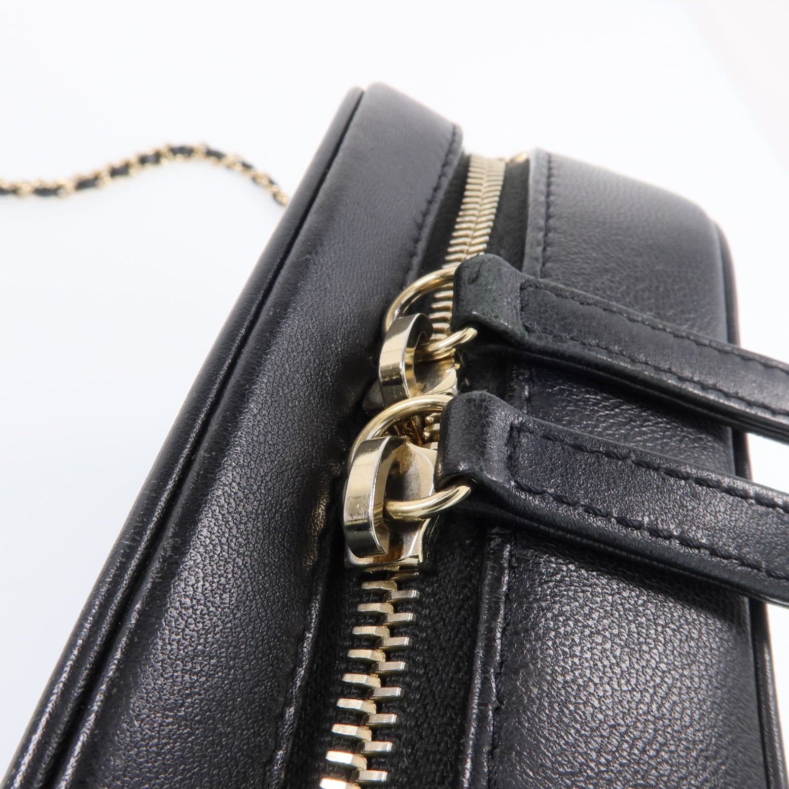 CHANEL 【激減優惠】牛皮皮革Shoulder Bag金扣鏈帶肩背袋