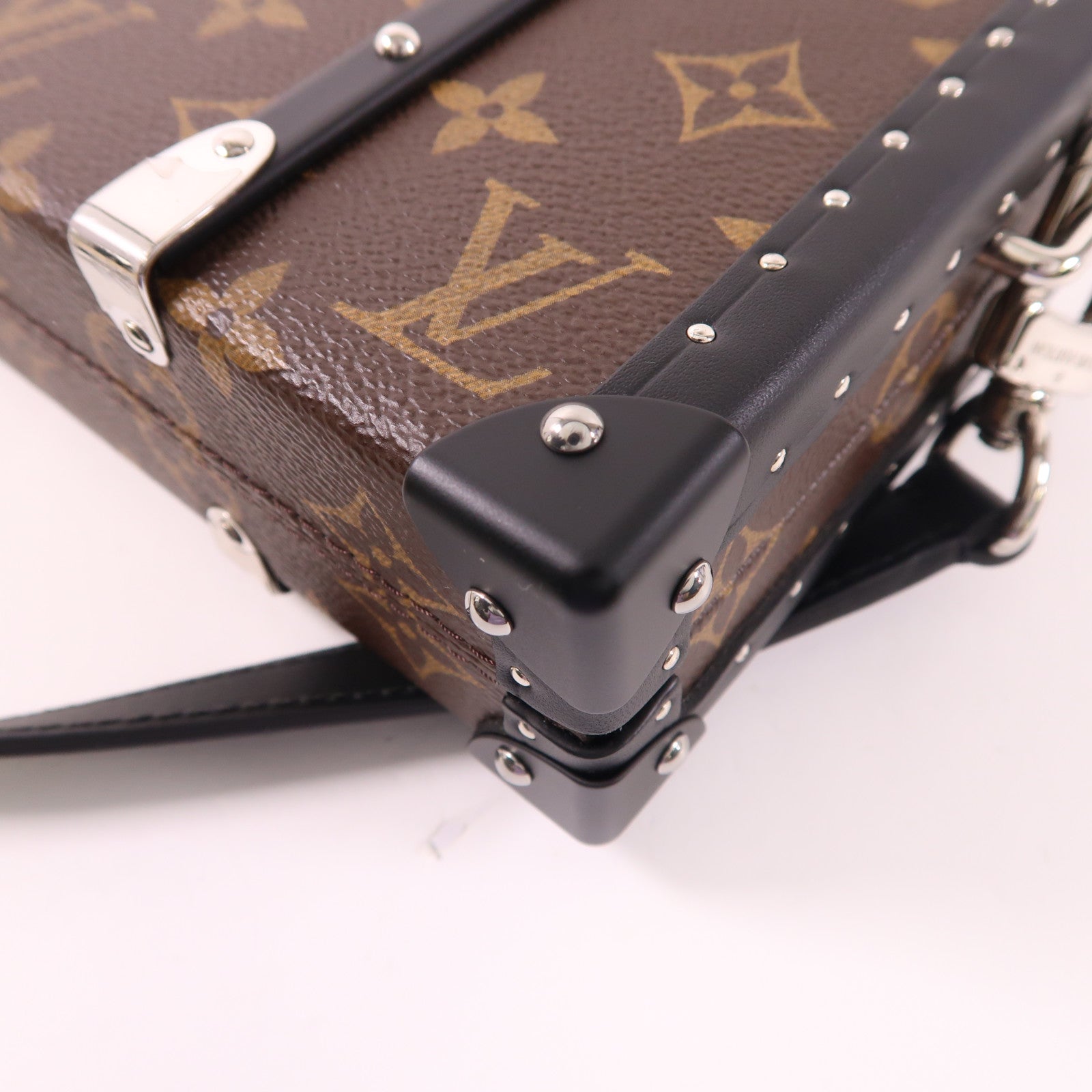 LOUIS VUITTON Monogram Macassar Neo Wallet Trunk銀扣肩背袋
