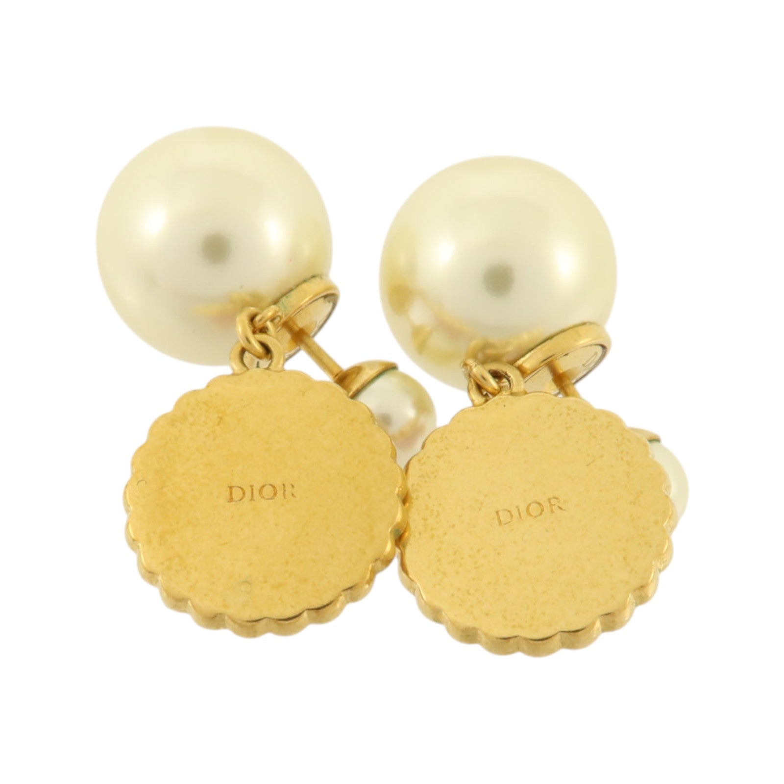 Dior 金屬/PVC Tribales Earrings耳環
