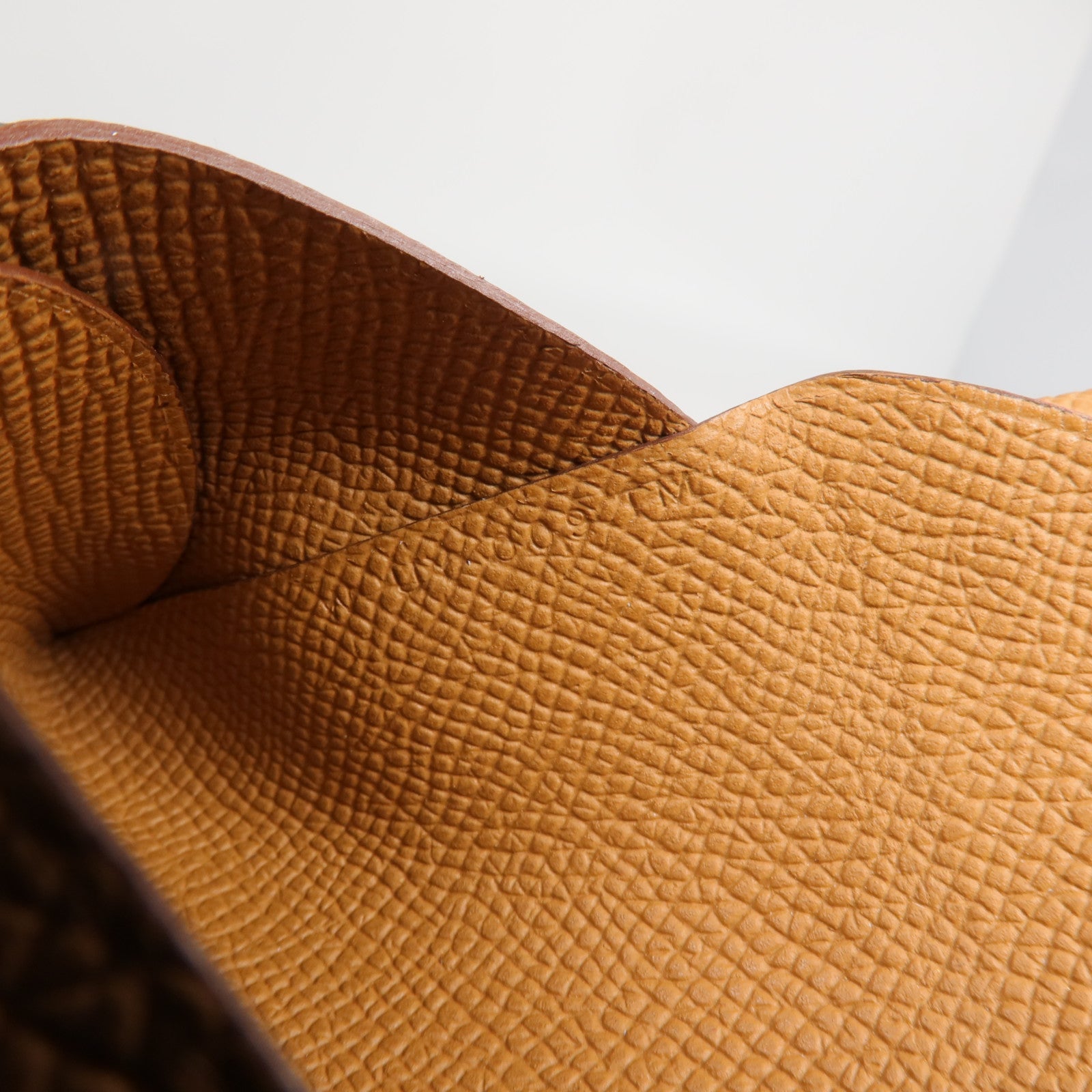 HERMES Epsom皮革Calvi Duo卡片套Gold
