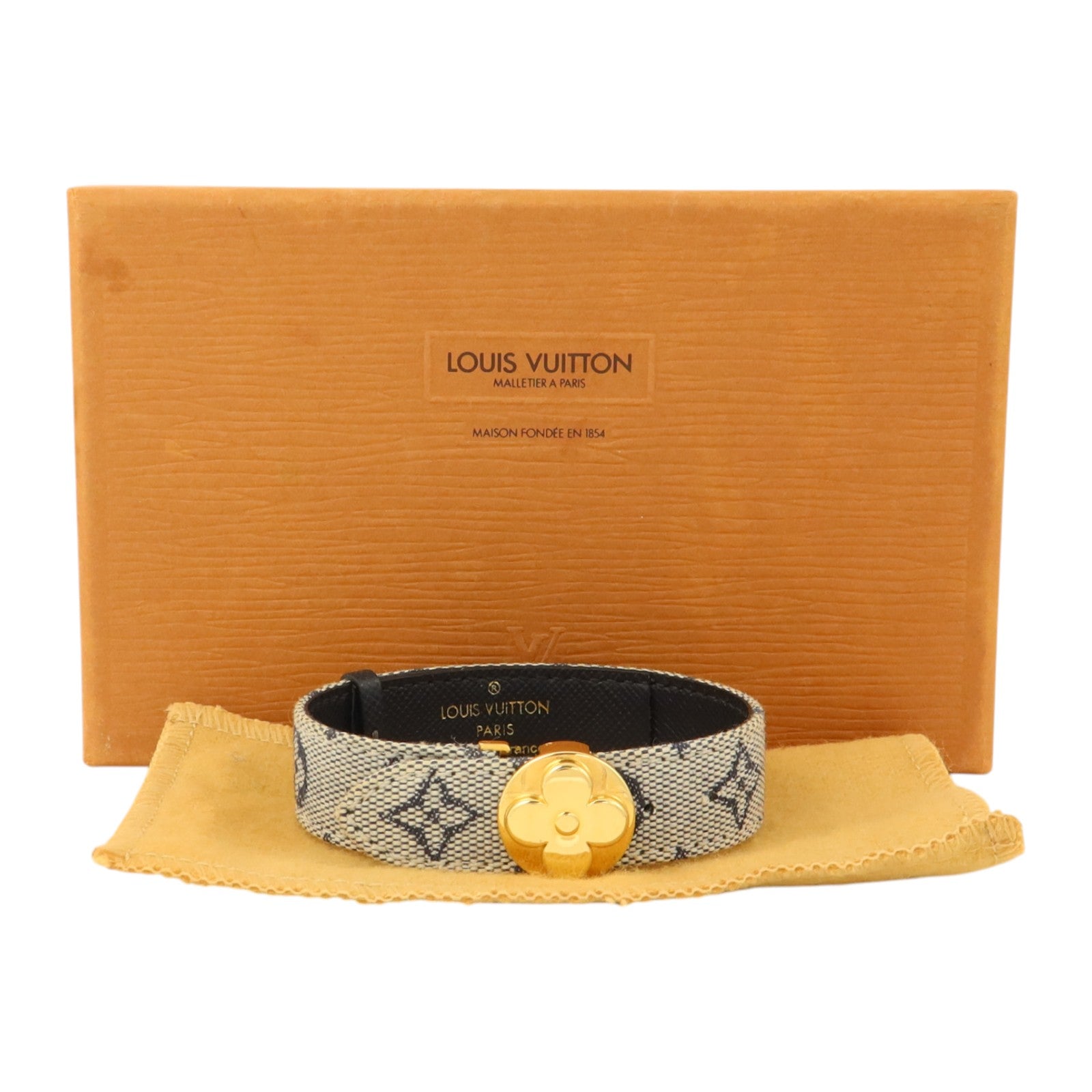 LOUIS VUITTON Monogram Mini Good Luck Bracelet金扣手鏈