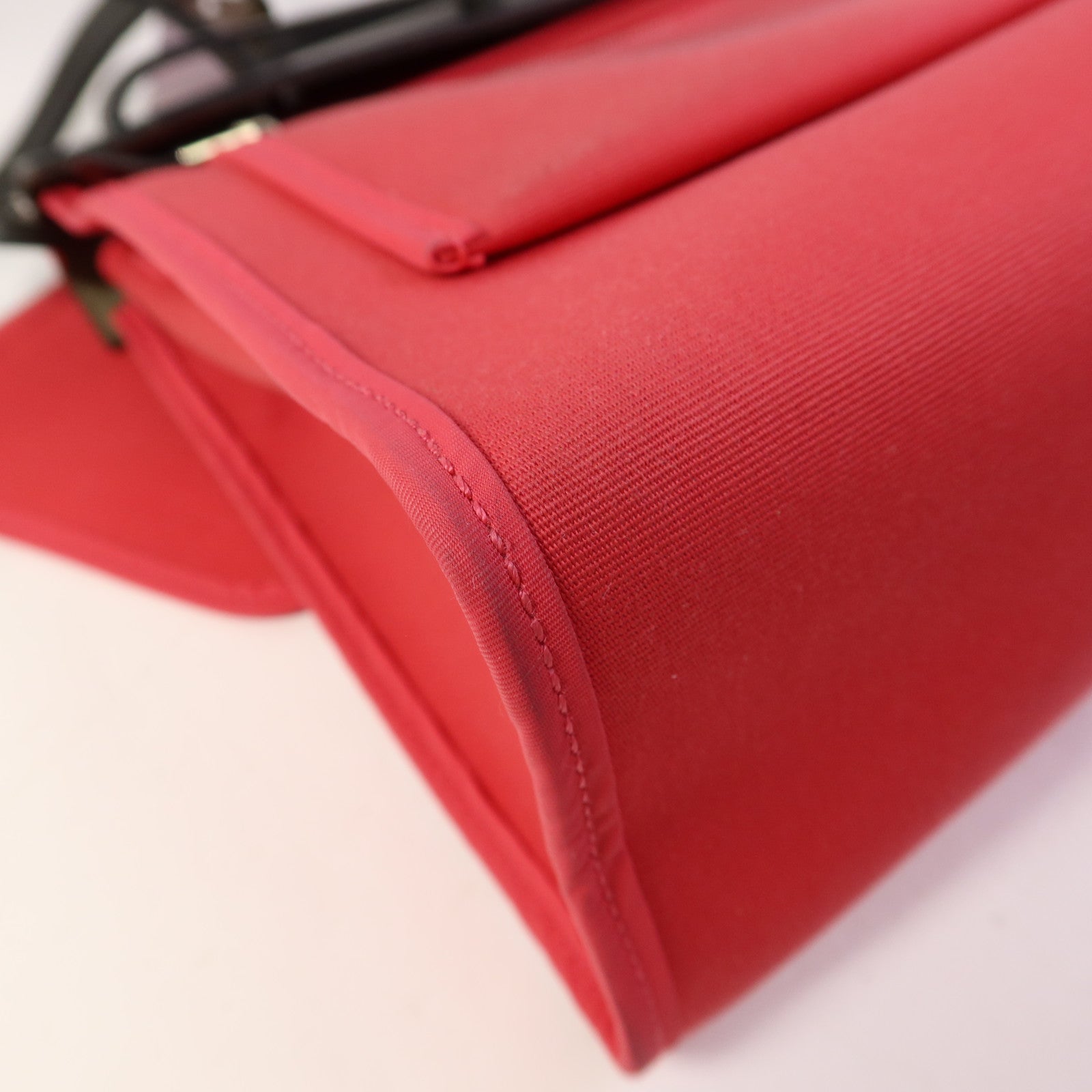 HERMES 帆布Herbag Zip 31銀扣手挽肩背兩用袋