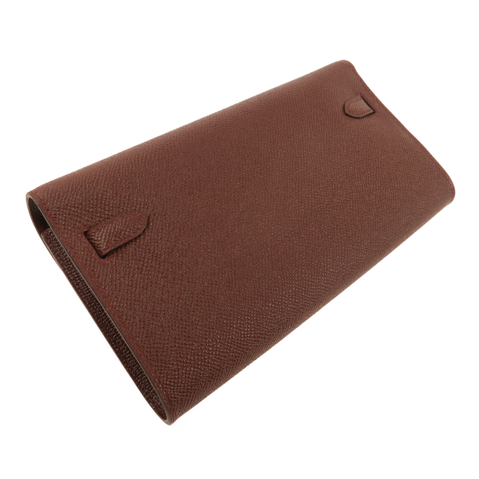 HERMES Epsom皮革Kelly To Go金扣肩背袋57/Bordeaux
