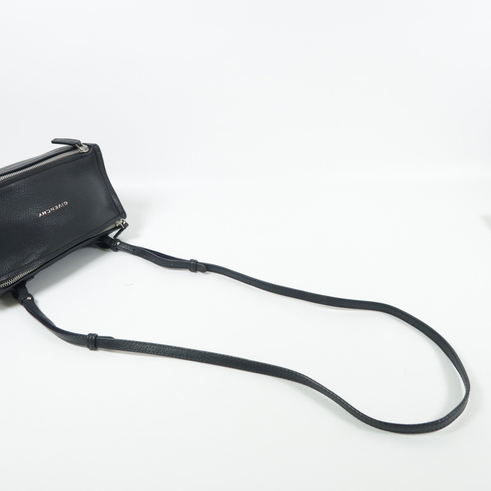 GIVENCHY SHW Pandora Bag Shoulder Bag Calfskin Leather Black