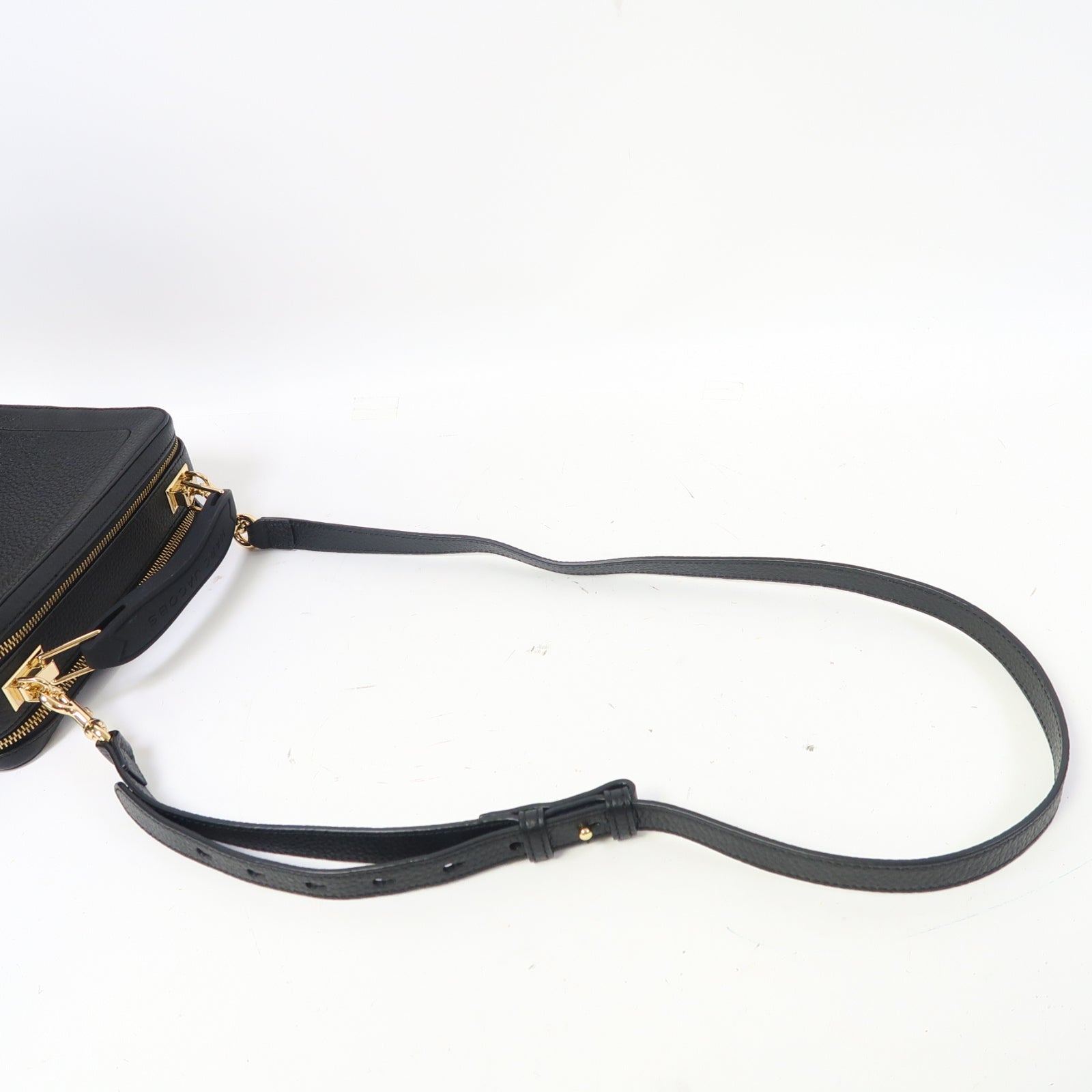 MARC JACOBS 牛皮皮革The Box 23金扣手挽肩背兩用袋黑色