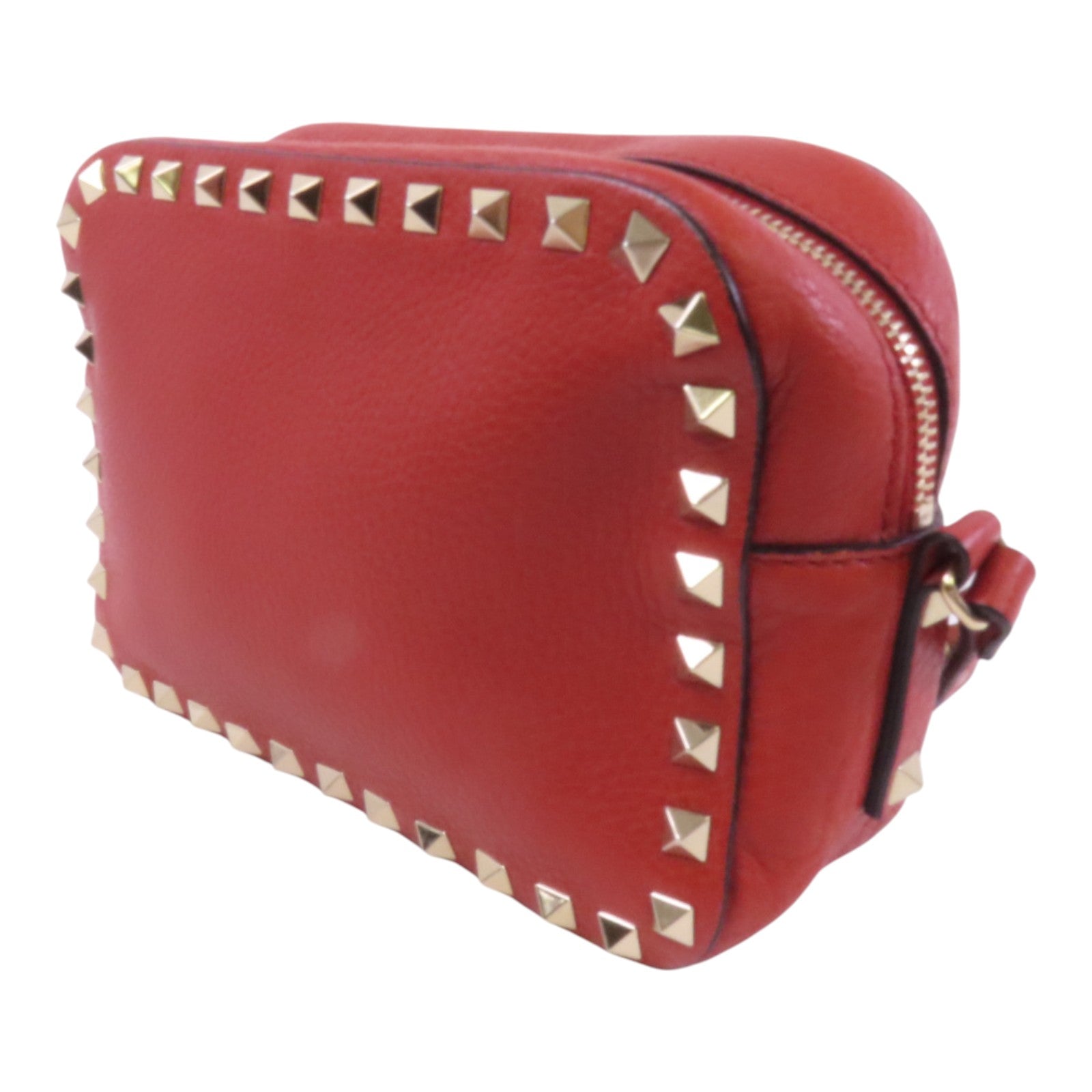 Valentino 牛皮皮革RockStuds金扣肩背袋