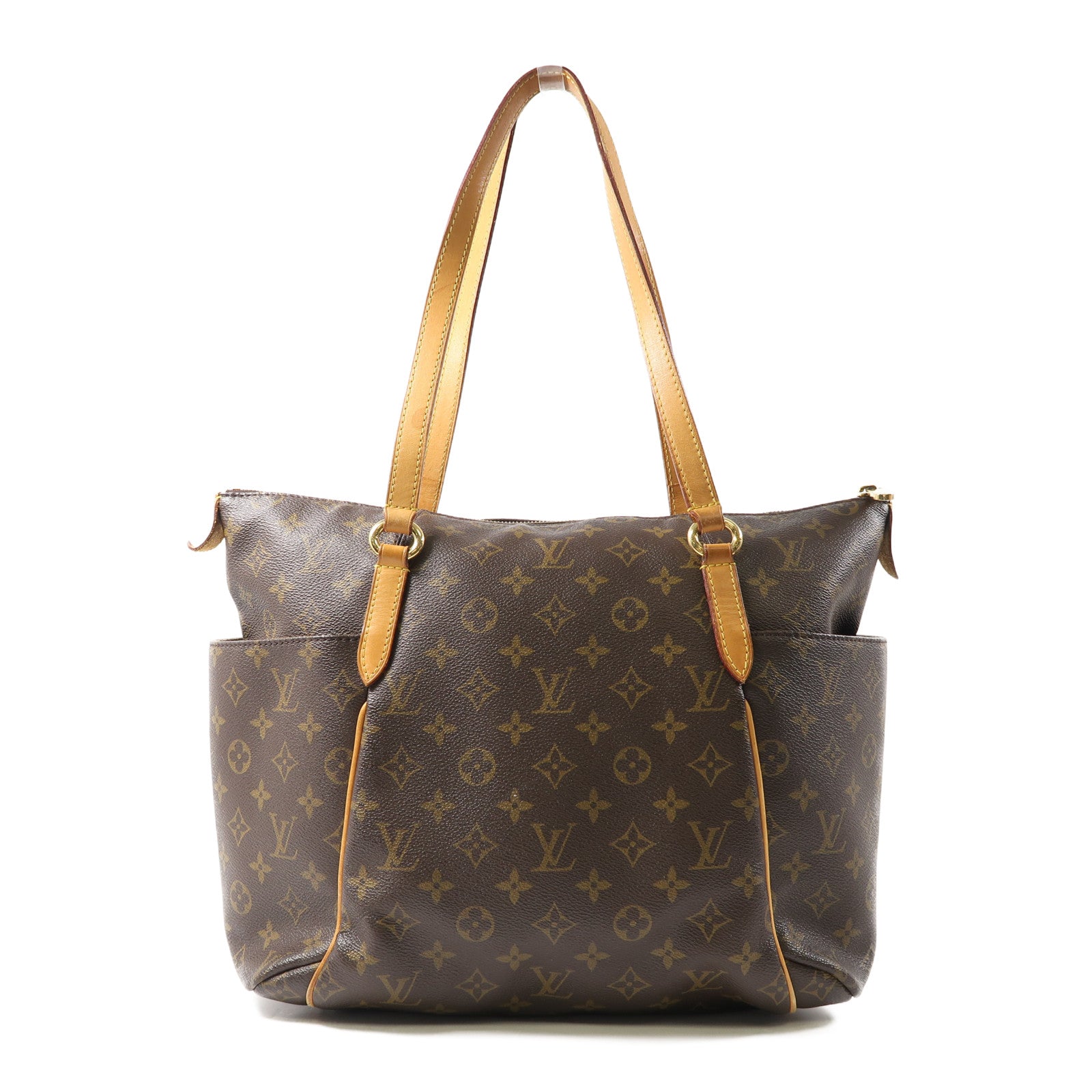 LOUIS VUITTON 【激減優惠】Monogram Totally MM金扣肩背袋啡色