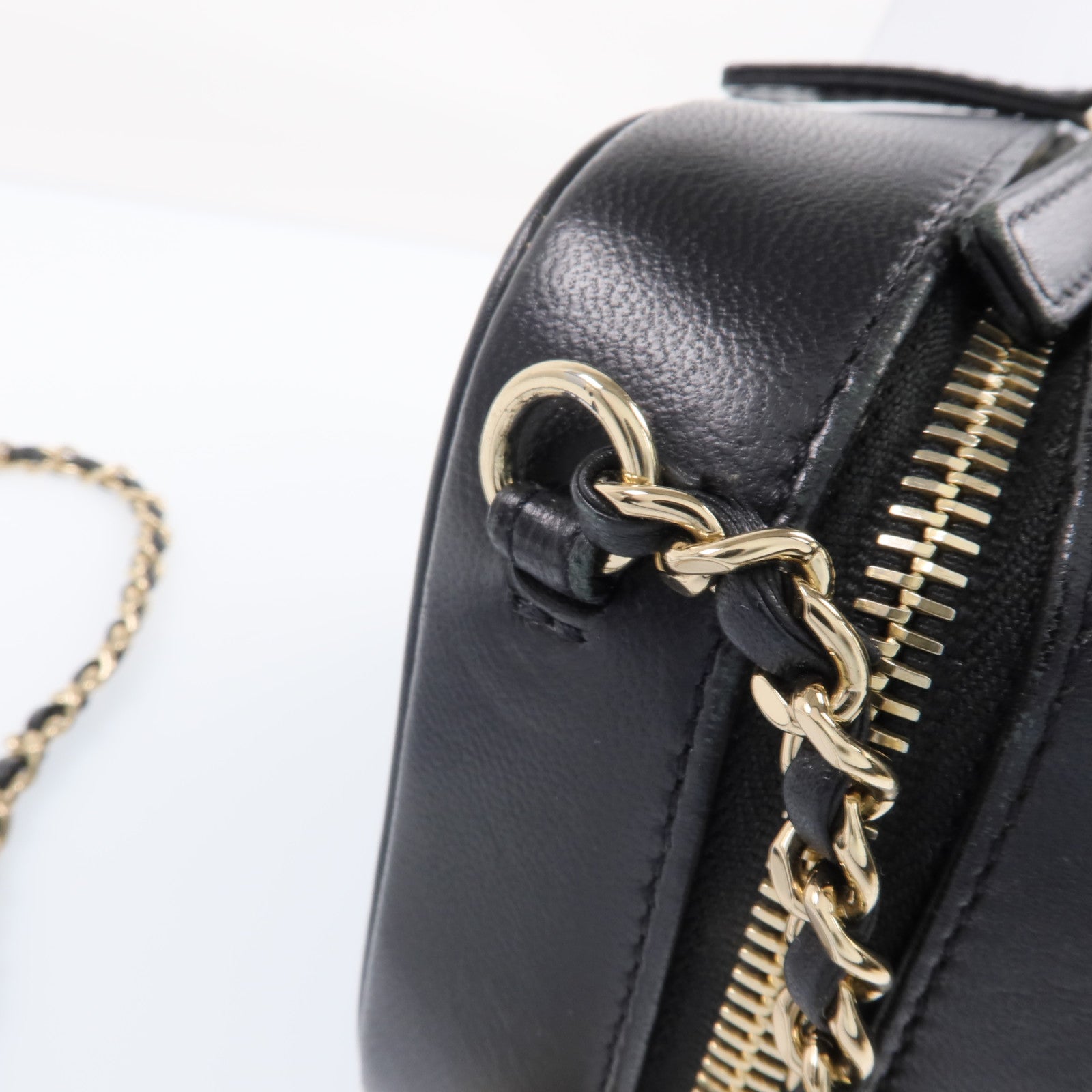 CHANEL 【激減優惠】牛皮皮革Shoulder Bag金扣鏈帶肩背袋