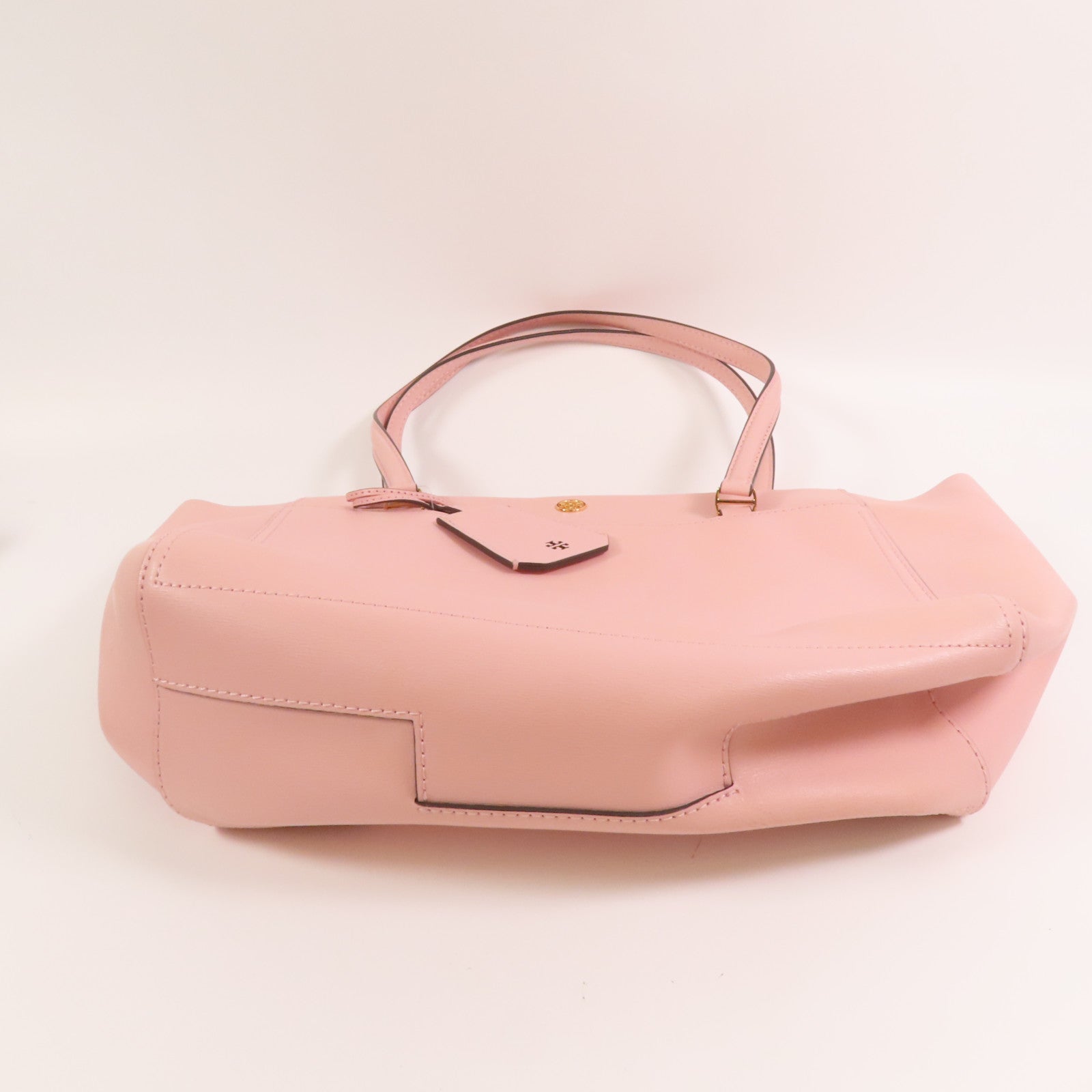 Tory Burch 牛皮皮革Tote Bag金扣肩背袋