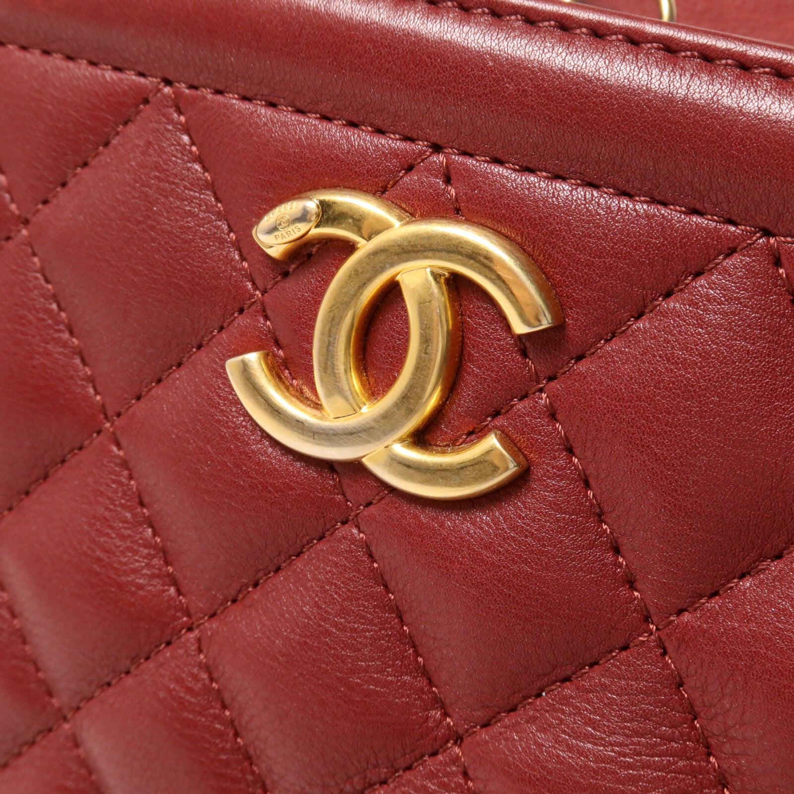 CHANEL 羊皮皮革Chain Shoulder鏈帶手挽肩背兩用袋