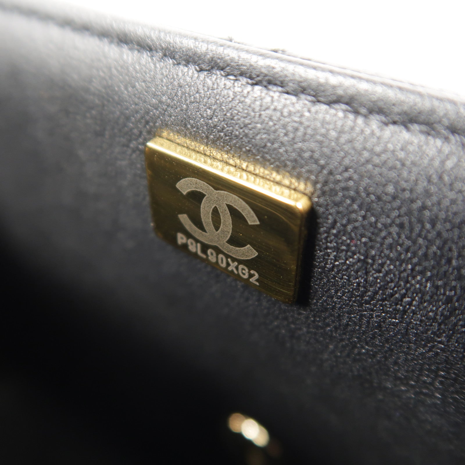 CHANEL 牛皮皮革Top Handle Handbag鏈帶手挽肩背兩用袋