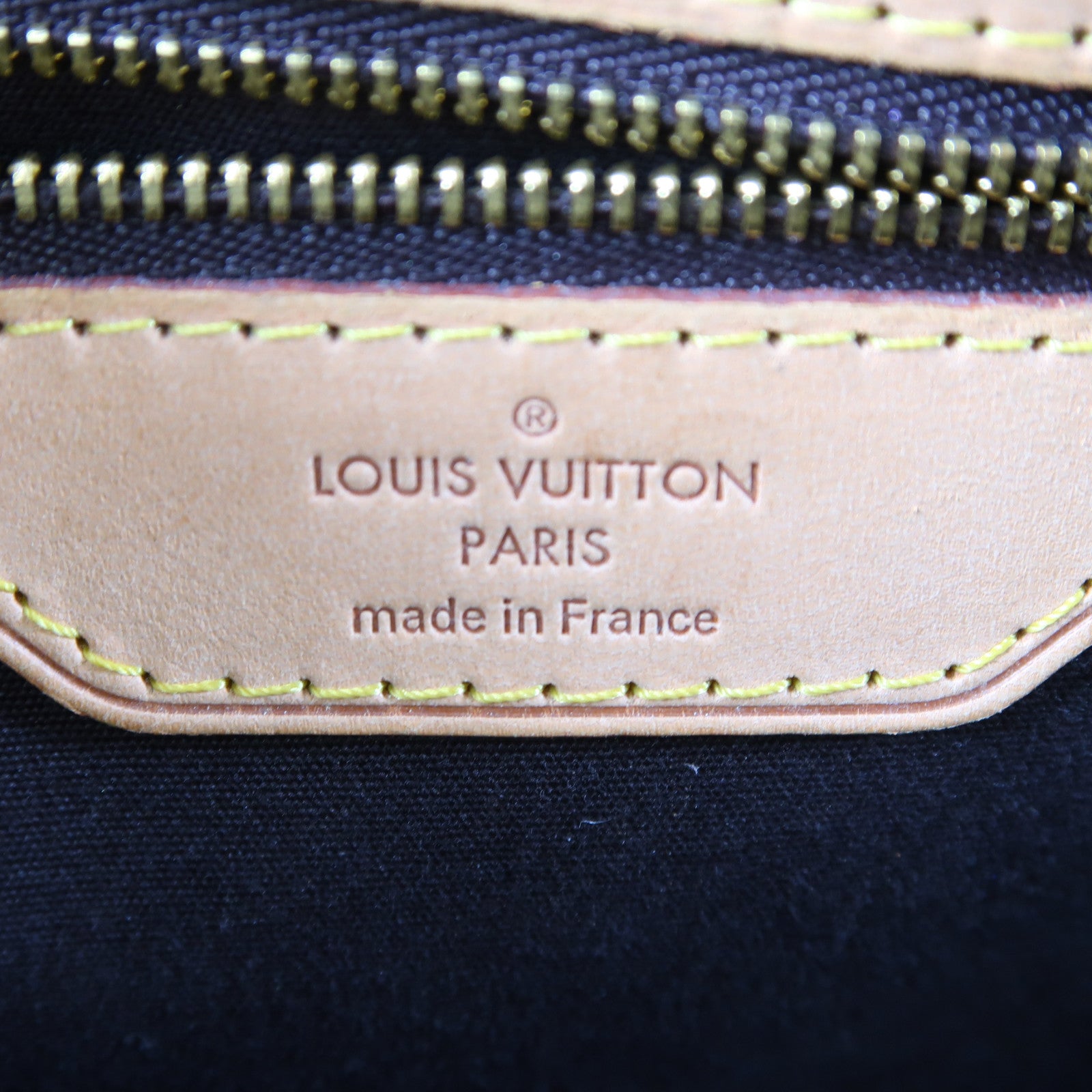 LOUIS VUITTON Vernis Brea GM金扣手挽肩背兩用袋酒紅色