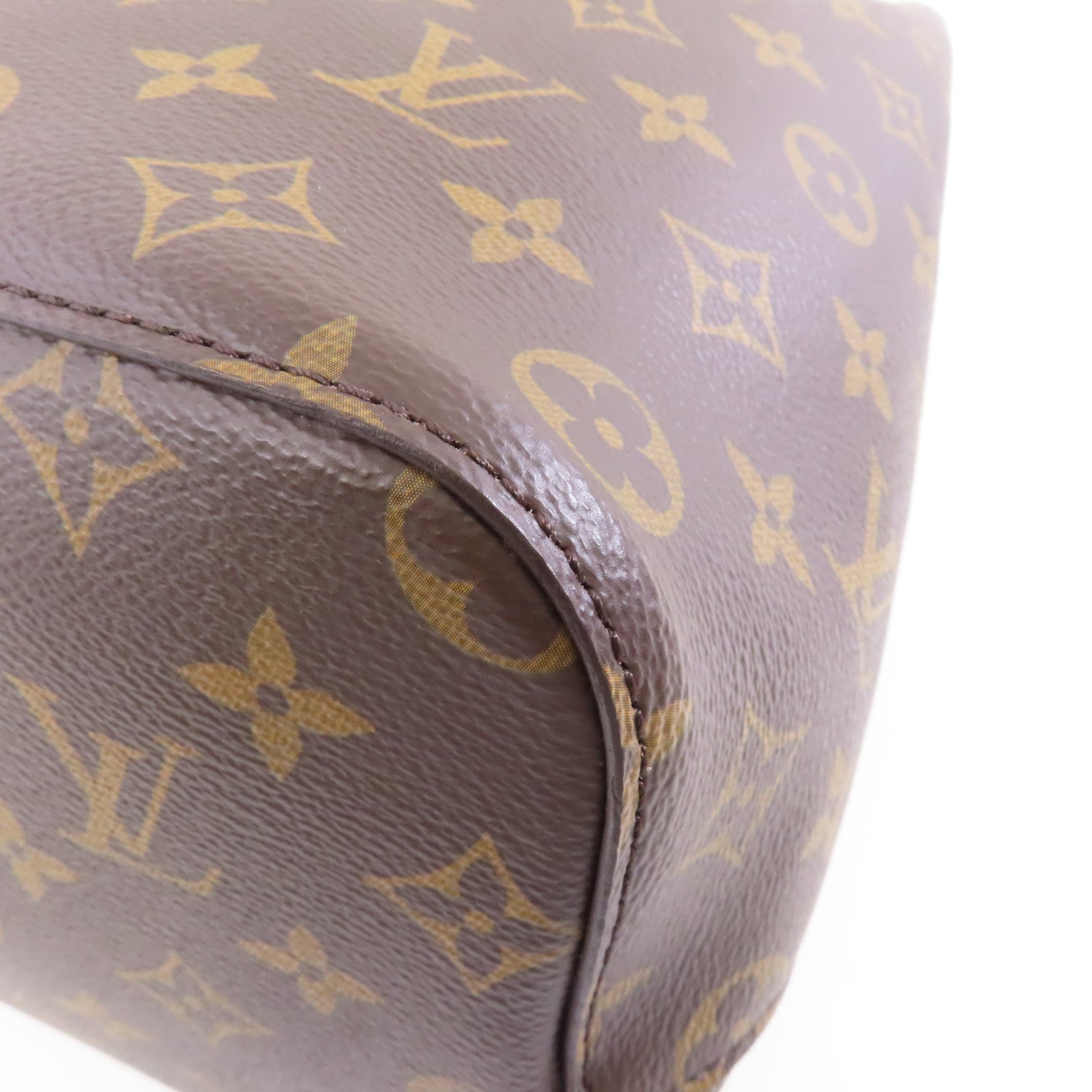 LOUIS VUITTON Monogram Neo Noe MM金扣肩背袋紅色/啡色