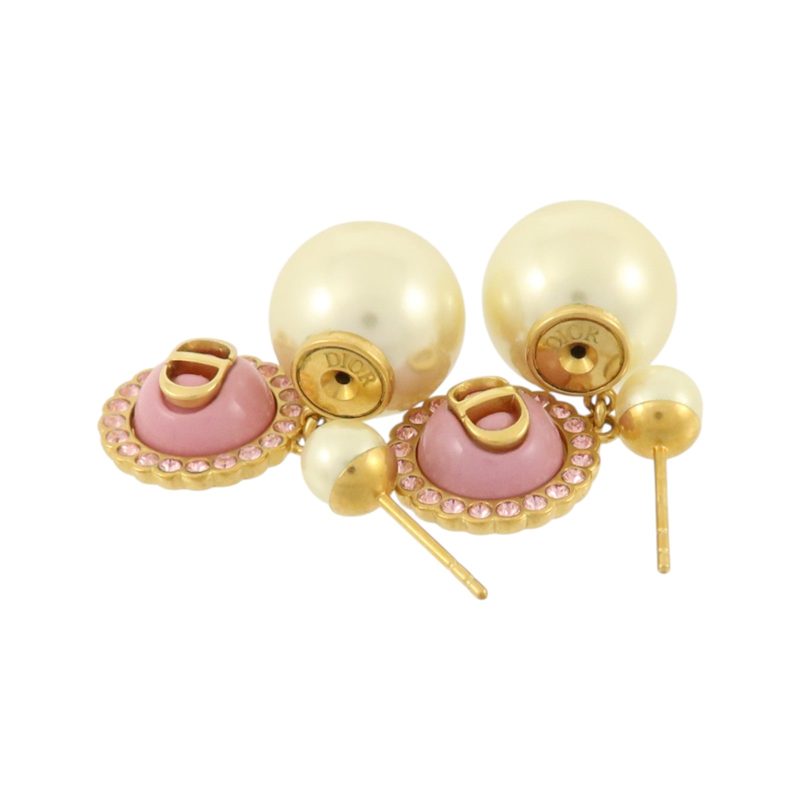 Dior 金屬/PVC Tribales Earrings耳環
