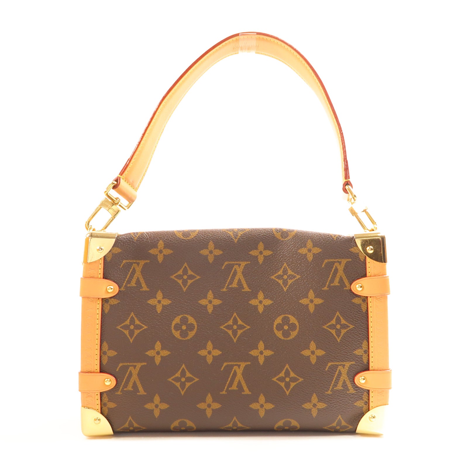 LOUIS VUITTON 【激減優惠】Monogram Side Trunk金扣手挽肩背兩用袋