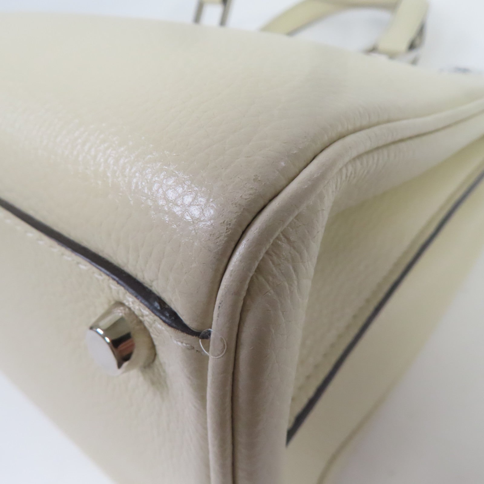 GUCCI 牛皮皮革Zumi Medium Bag手挽肩背兩用袋白色