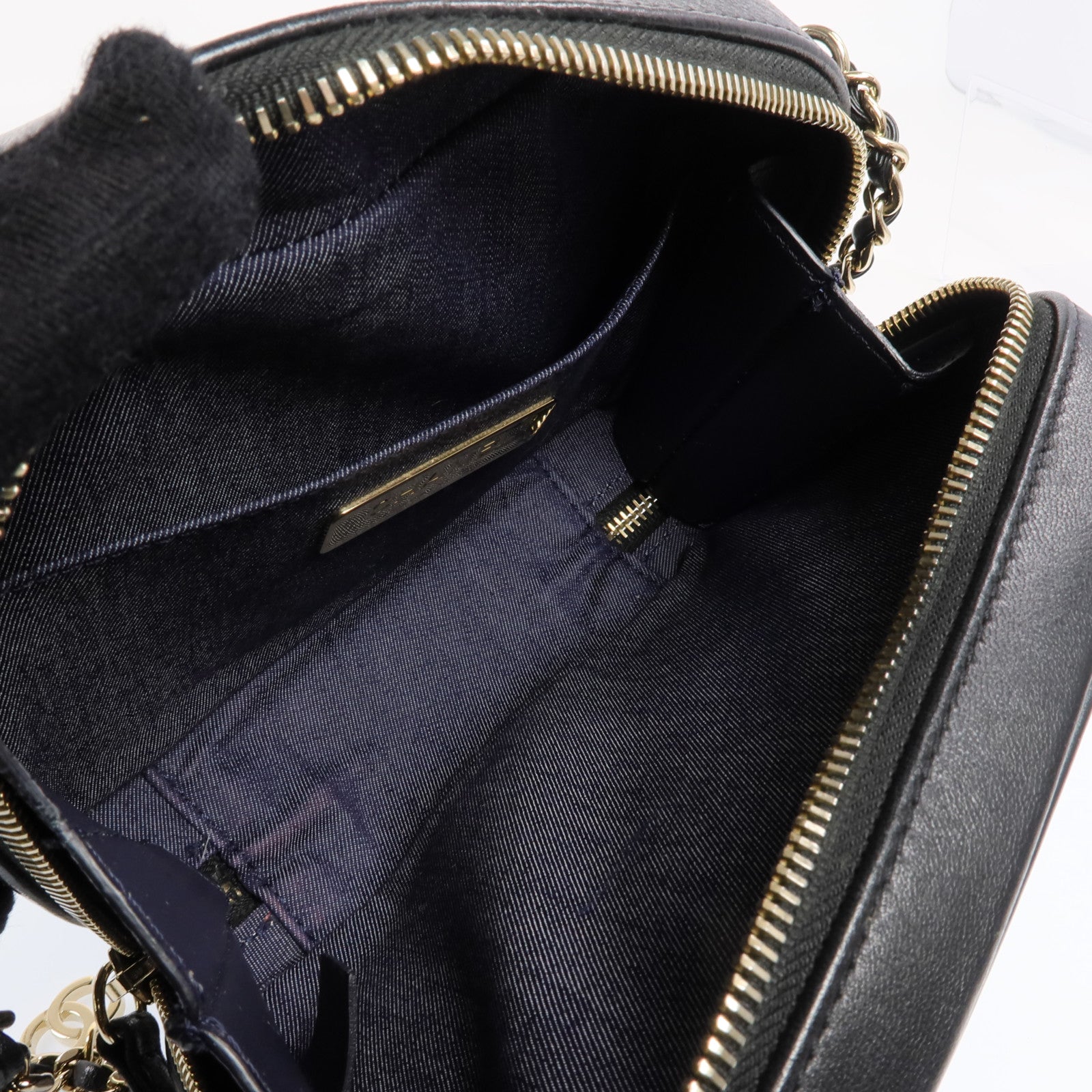 CHANEL 【激減優惠】牛皮皮革Shoulder Bag金扣鏈帶肩背袋
