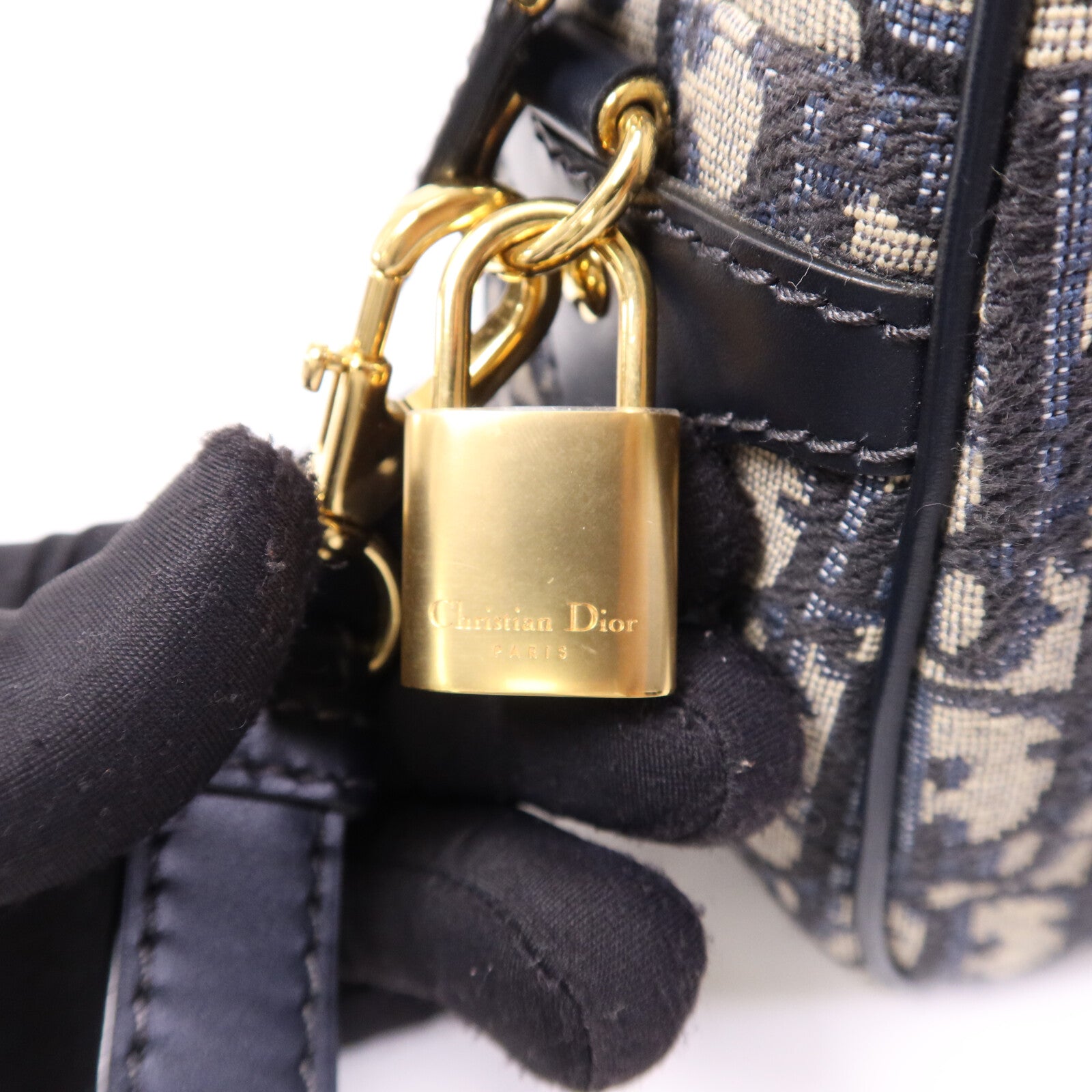 Dior 帆布Vibe M金扣手挽肩背兩用袋