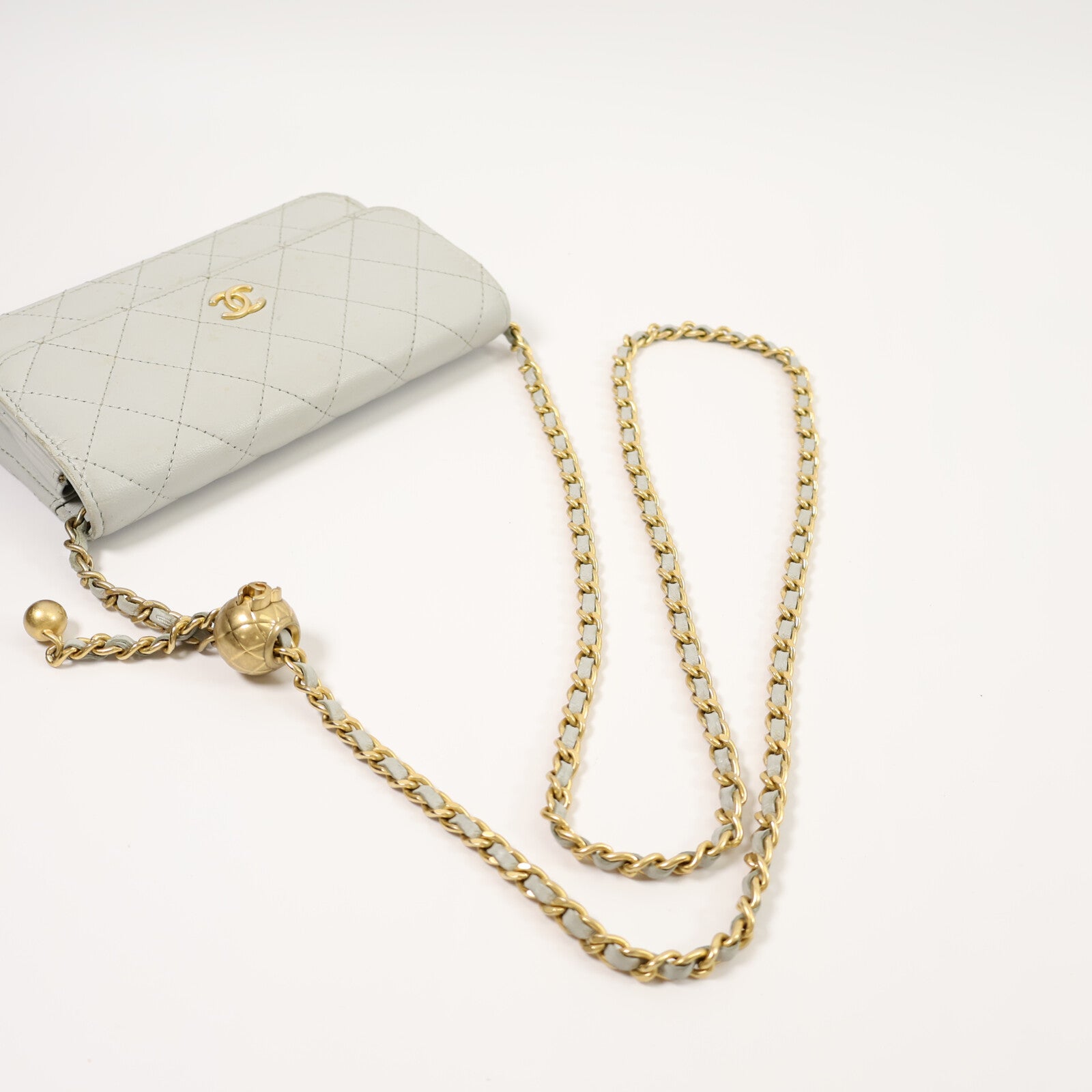 CHANEL 羊皮皮革Chain Shoulder鏈帶肩背袋