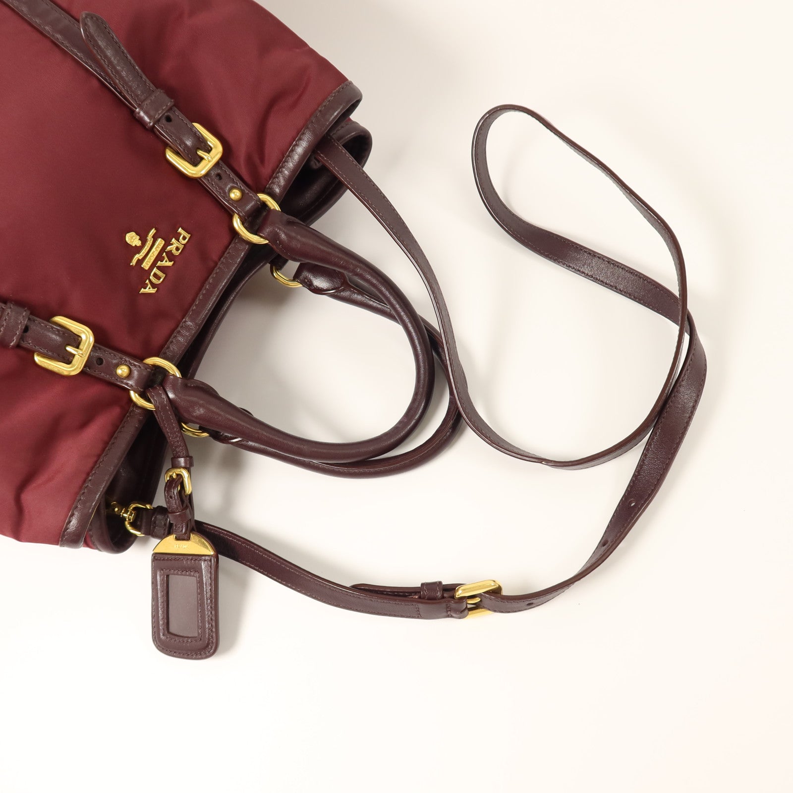 PRADA 尼龍2Way Shoulder金扣肩背袋