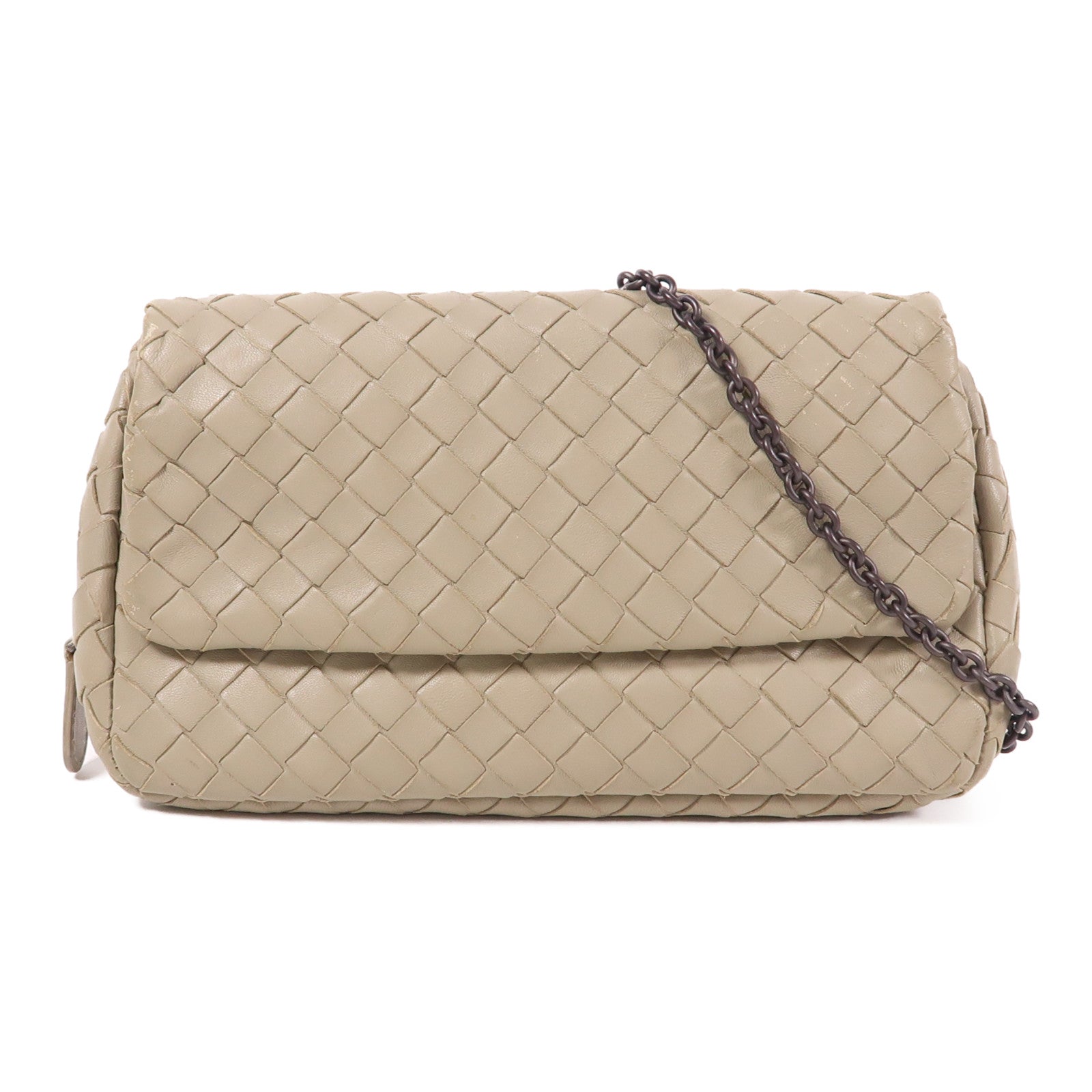 BOTTEGA VENETA 牛皮皮革Shoulder Bag鏈帶肩背袋
