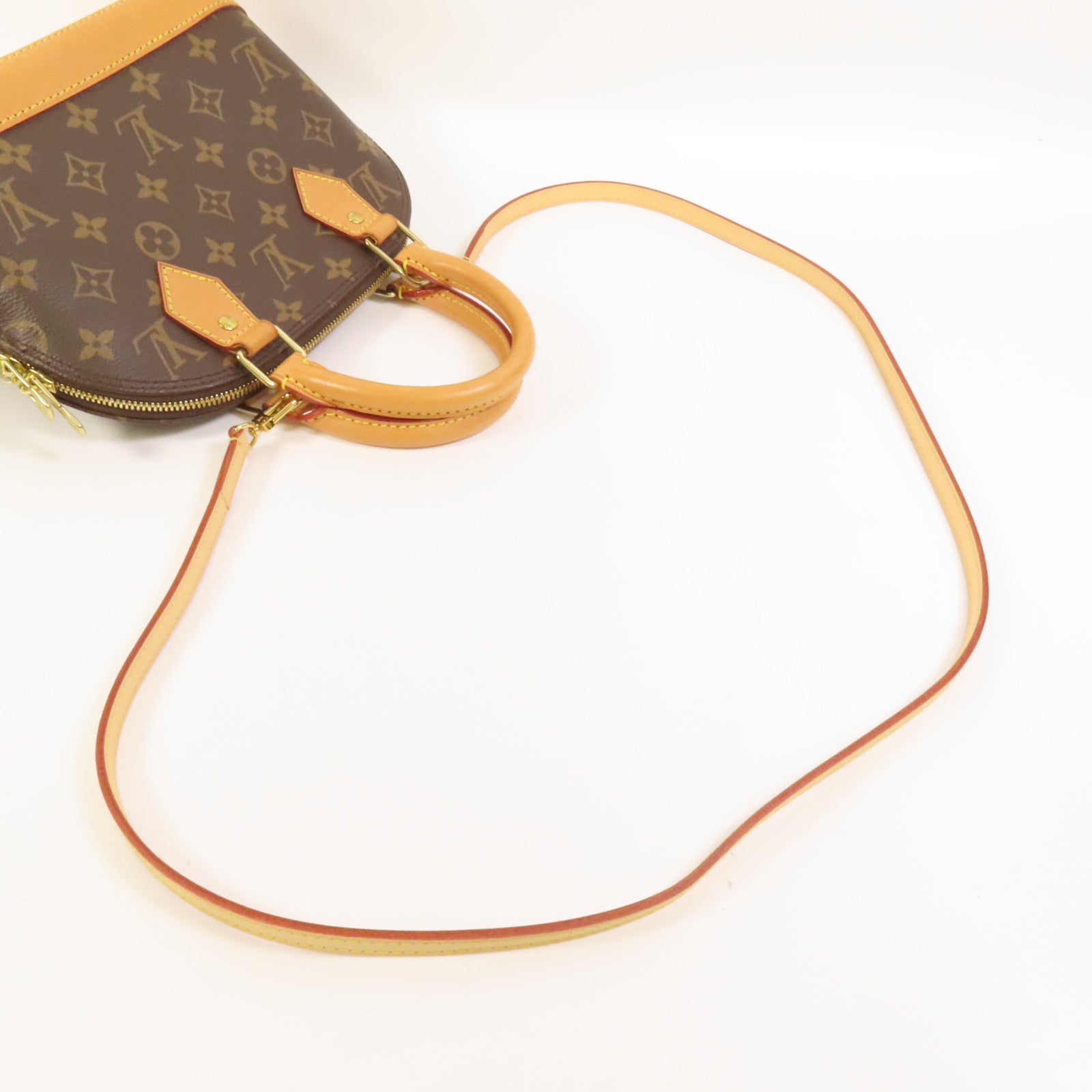 LOUIS VUITTON Monogram Alma BB金扣手挽肩背兩用袋