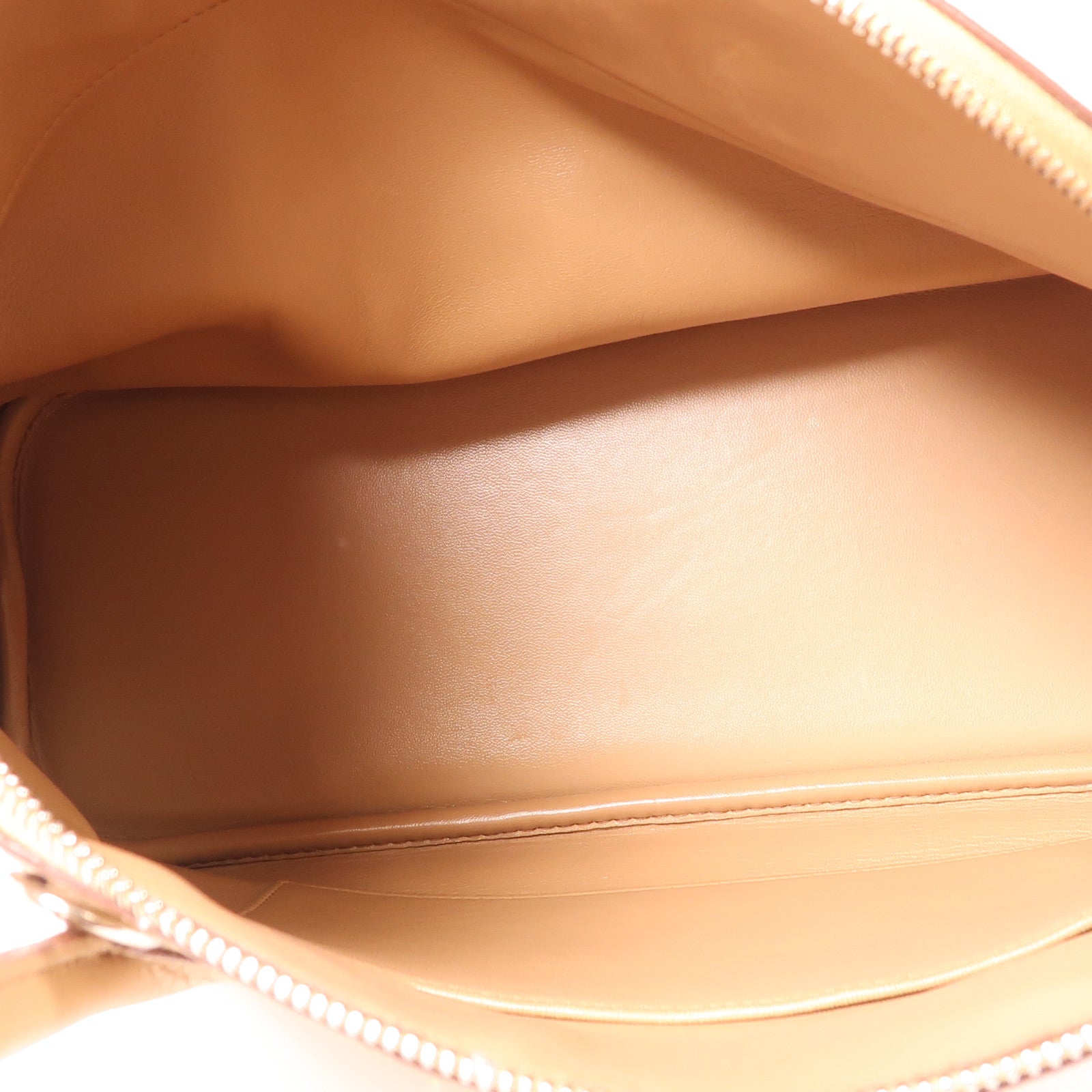 HERMES Clemence皮革Bolide 35銀扣手挽肩背兩用袋Tabac Camel