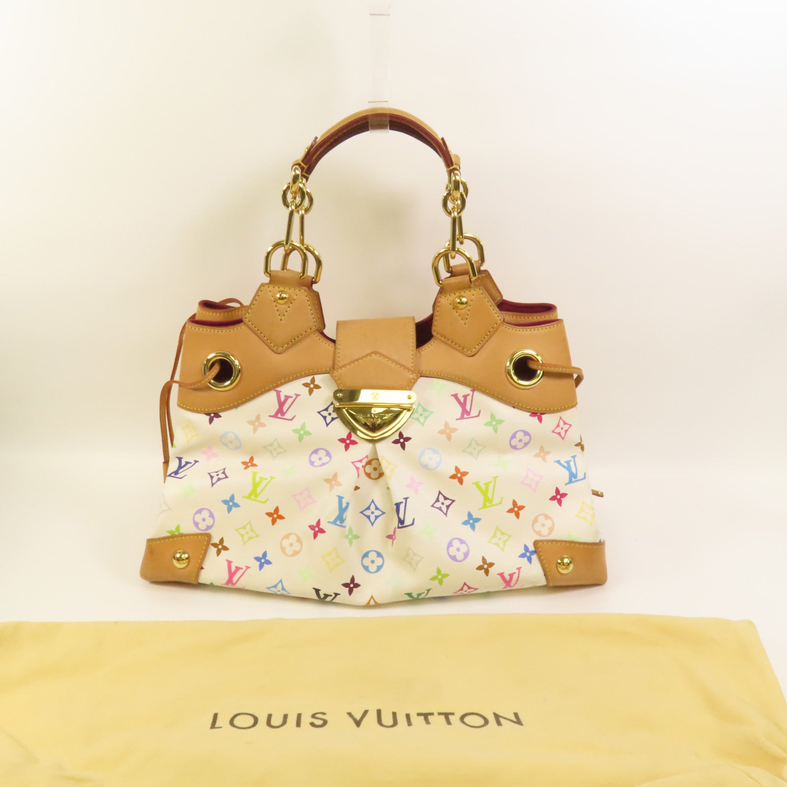 LOUIS VUITTON Monogram Multicolore Ursula金扣手挽袋