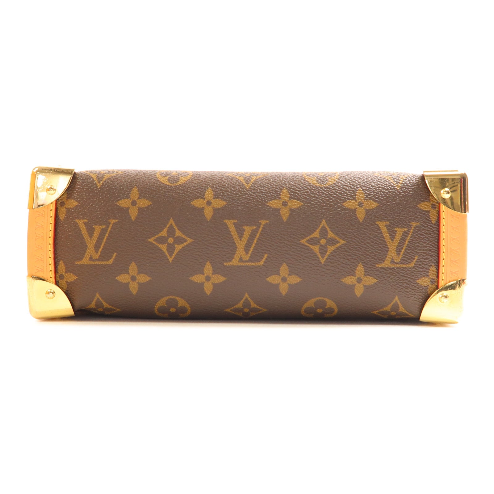 LOUIS VUITTON Monogram Side Trunk金扣手挽肩背兩用袋