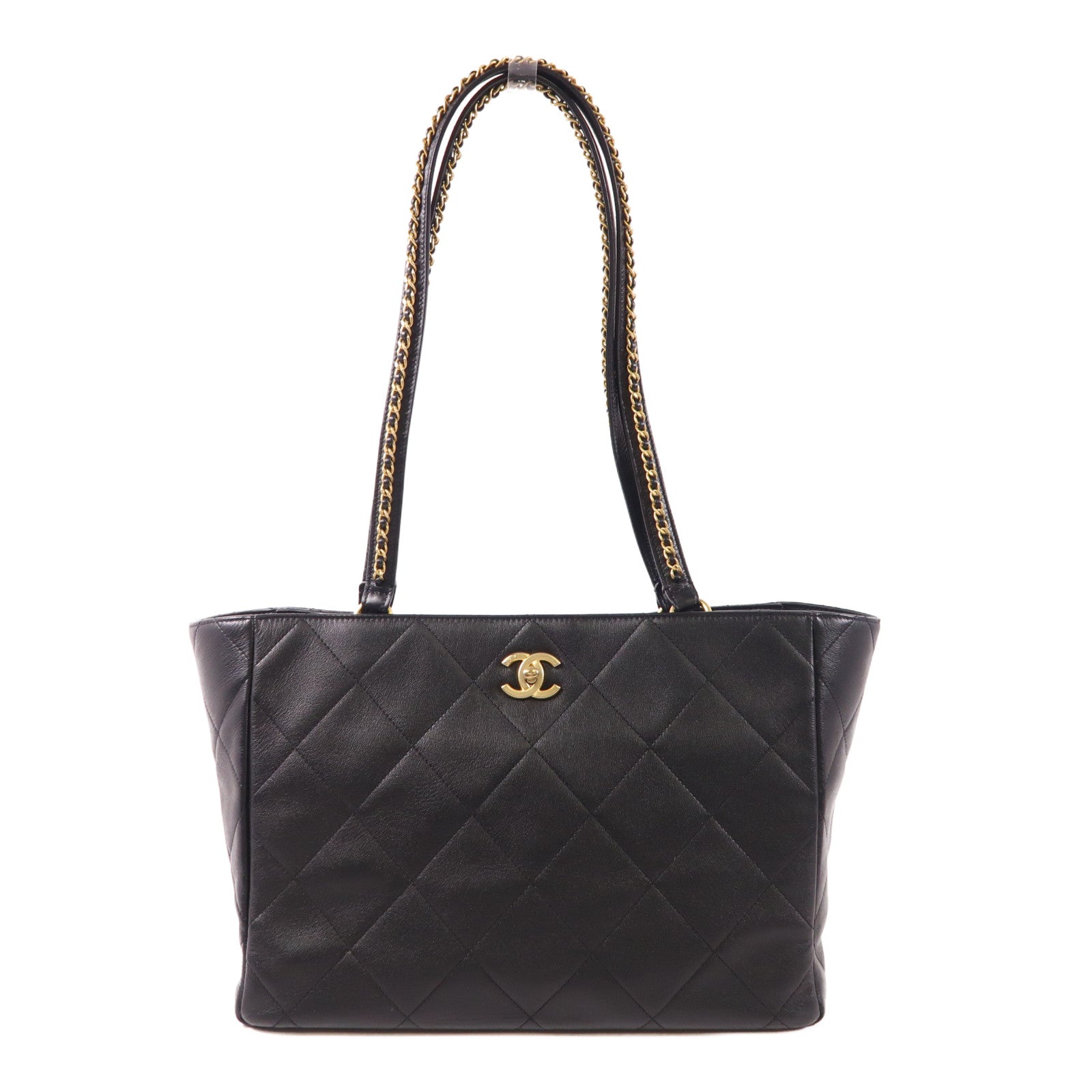 CHANEL 牛皮皮革Booktote金扣肩背袋