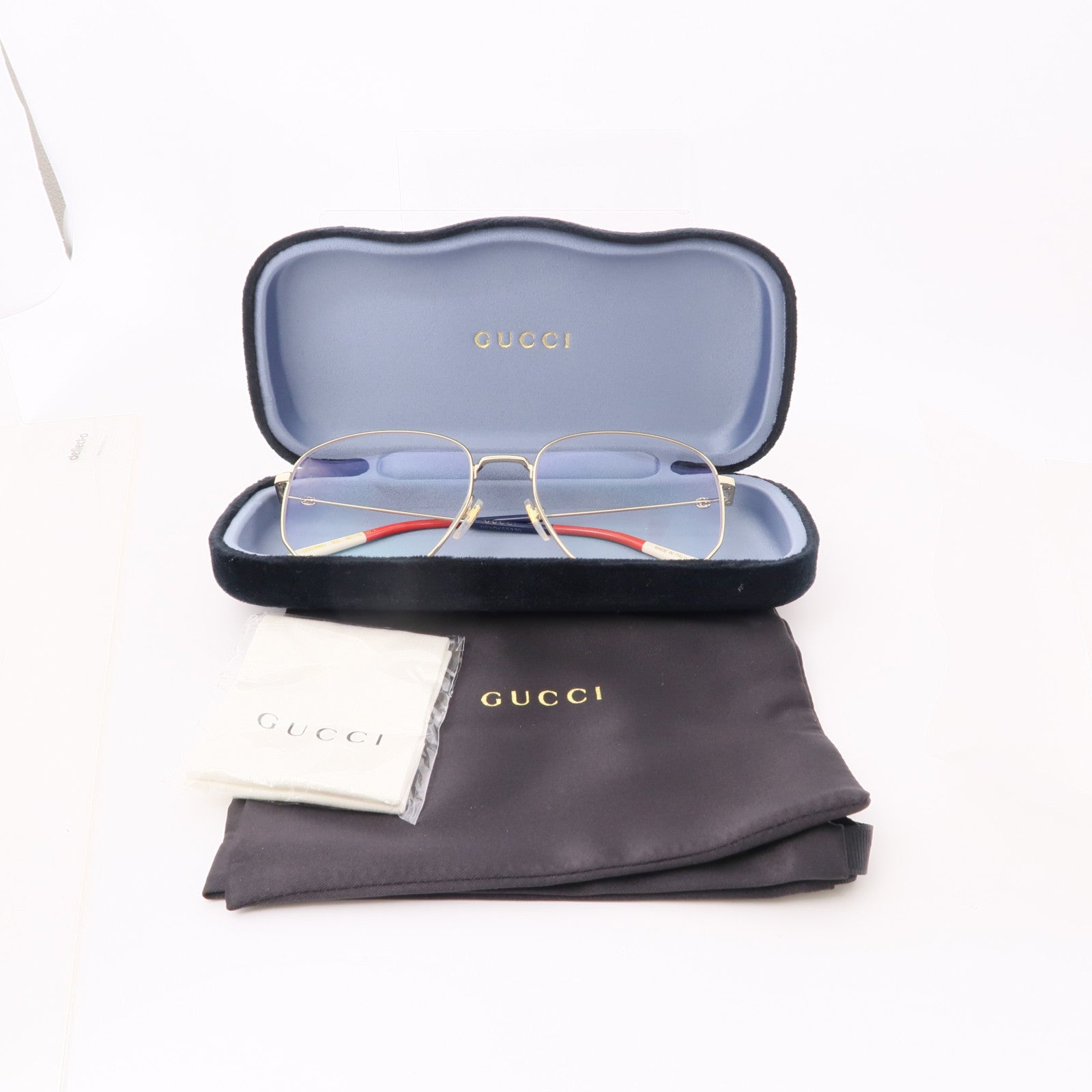 GUCCI Metal Glasses眼鏡金色