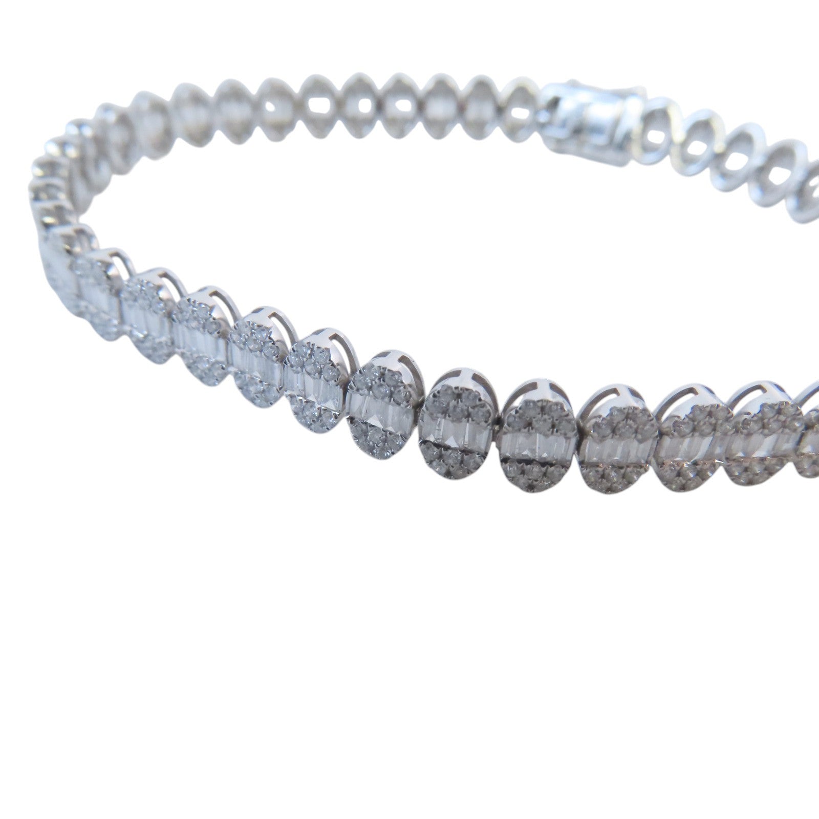 JEWELRY Diamond Bracelet 18K White Gold