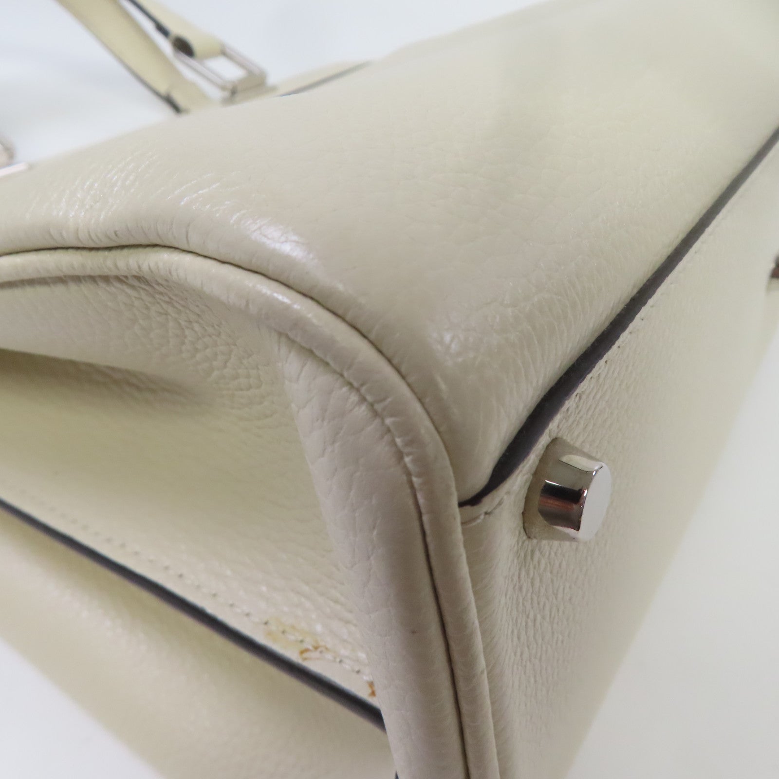 GUCCI 牛皮皮革Zumi Medium Bag手挽肩背兩用袋白色